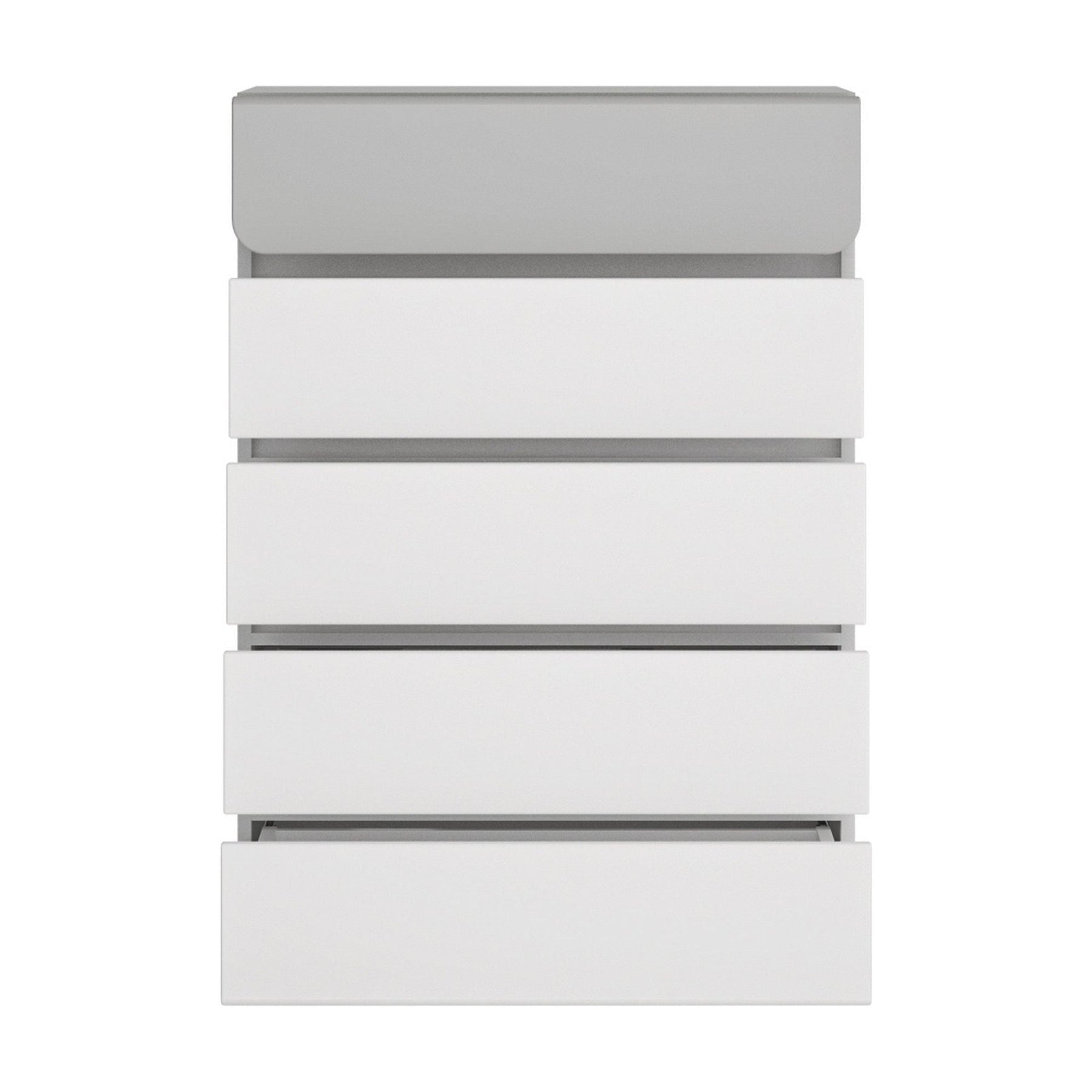Comoda ALBI, alb, PAL laminat, 72x42x102 cm