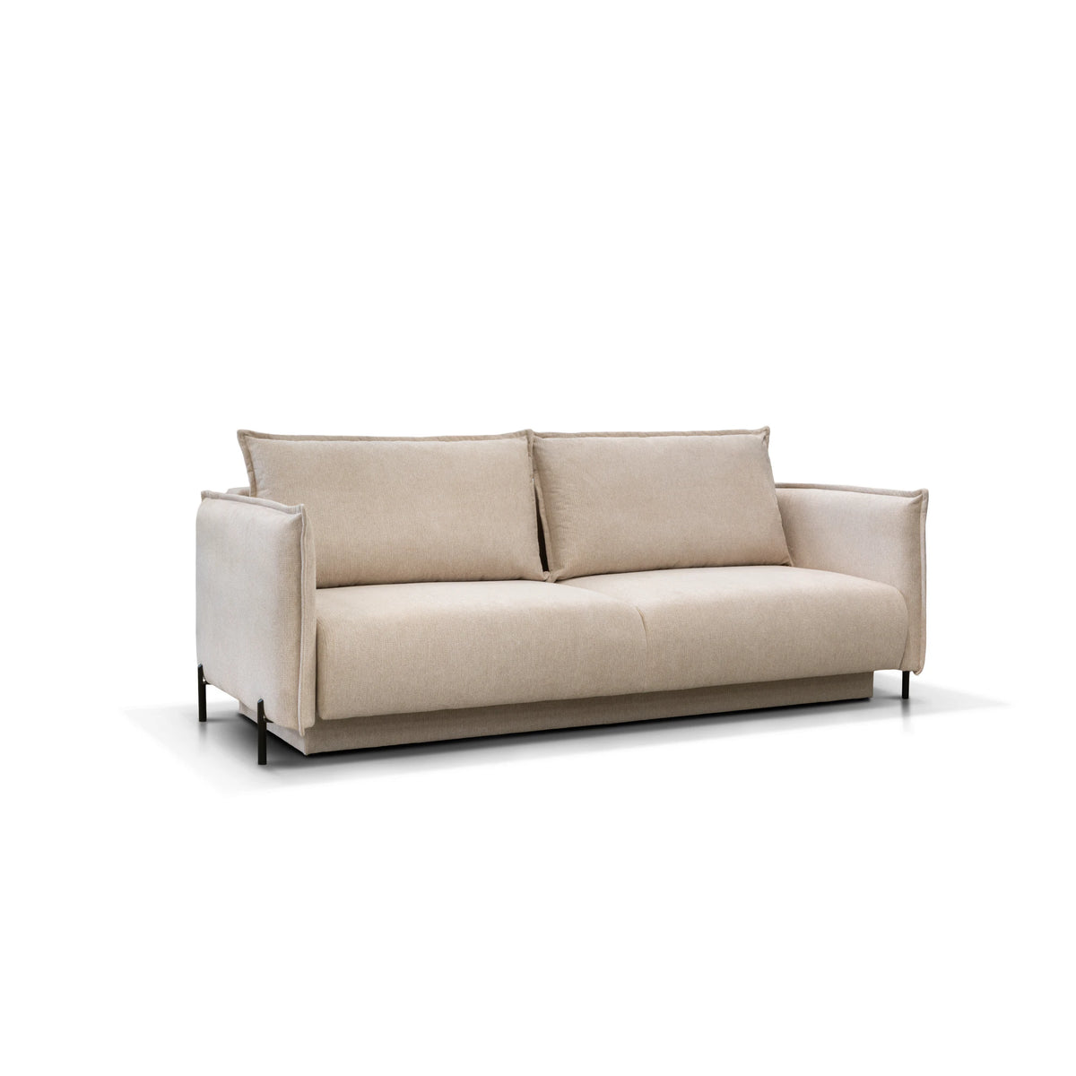 Canapea extensibila Amalfi, stofa catifelata maro - Monolith 15, 226x105x90 cm