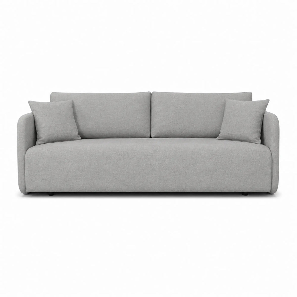 Canapea extensibila Allen, stofa catifelata gri - Element 04, cu lada depozitare, 220x100x88 cm