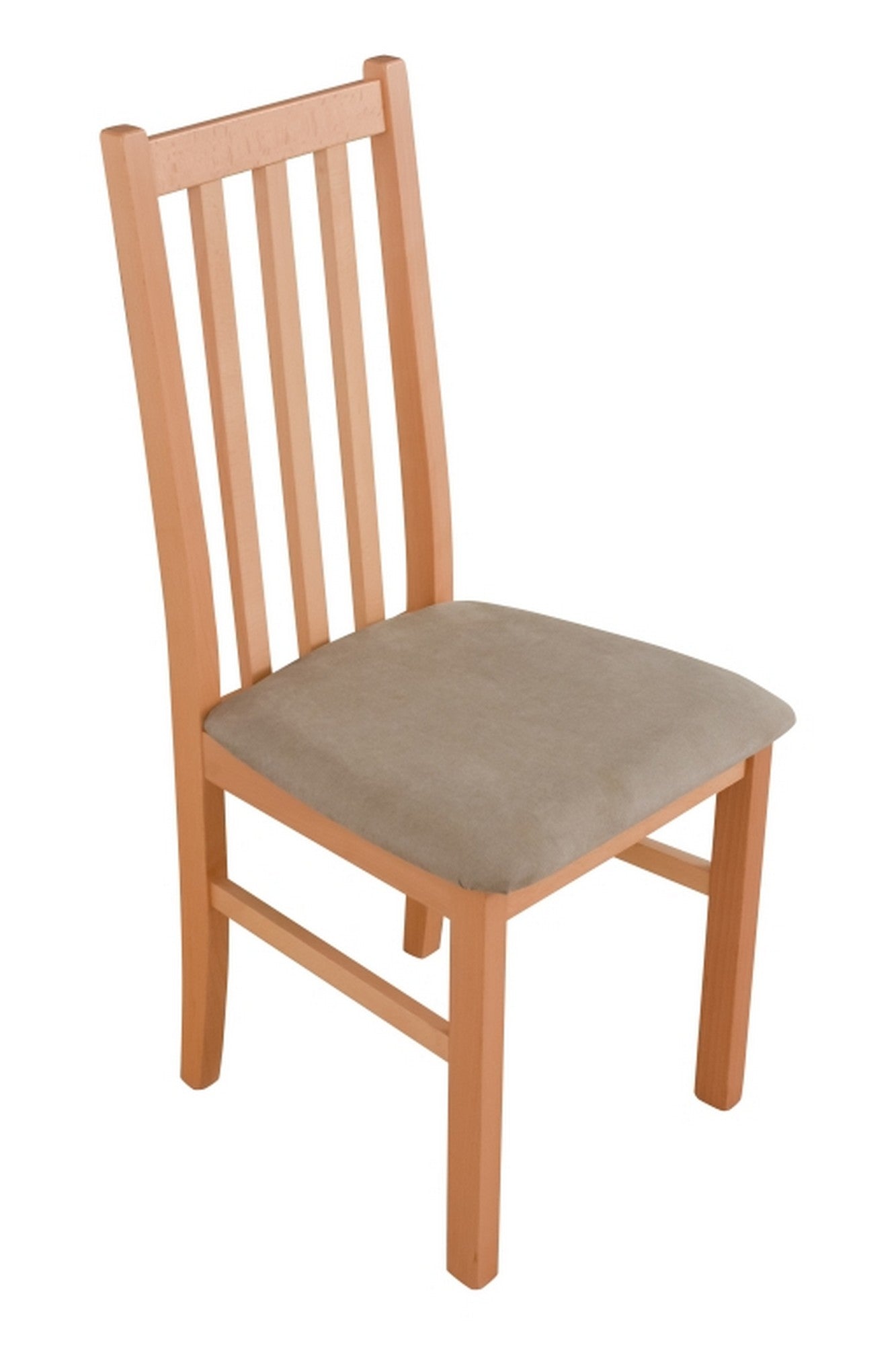 Scaun BOS 10, fag/bej - Zetta 291, lemn de fag/stofa catifelata, 43x40x94 cm