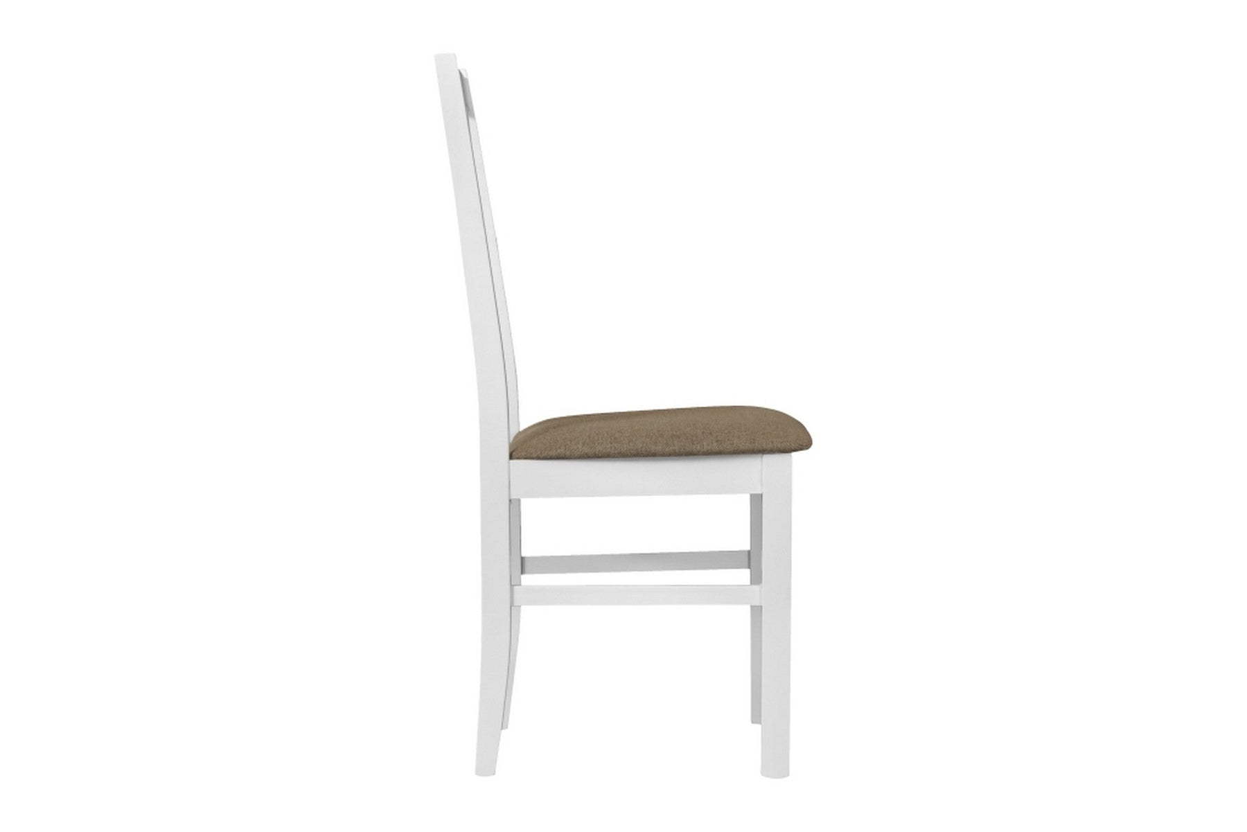 Scaun BOS 10, alb/gri - Inari 23, lemn de fag/stofa clasica, 43x40x94 cm