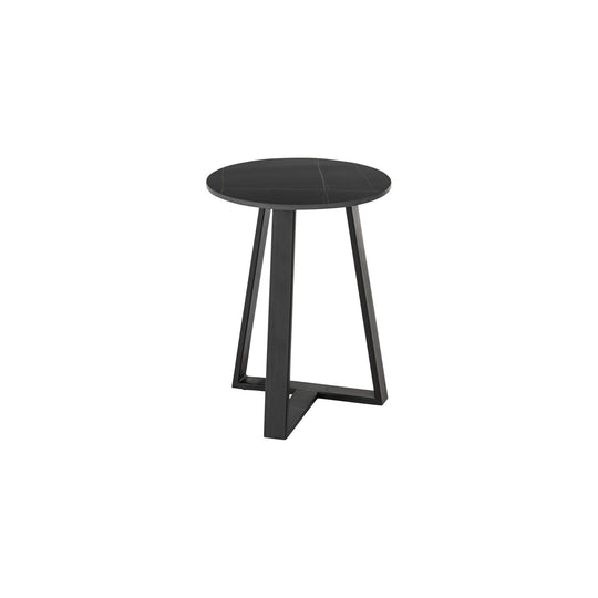 Masuta cafea Jason 2, ceramica/metal, negru, 40x50 cm