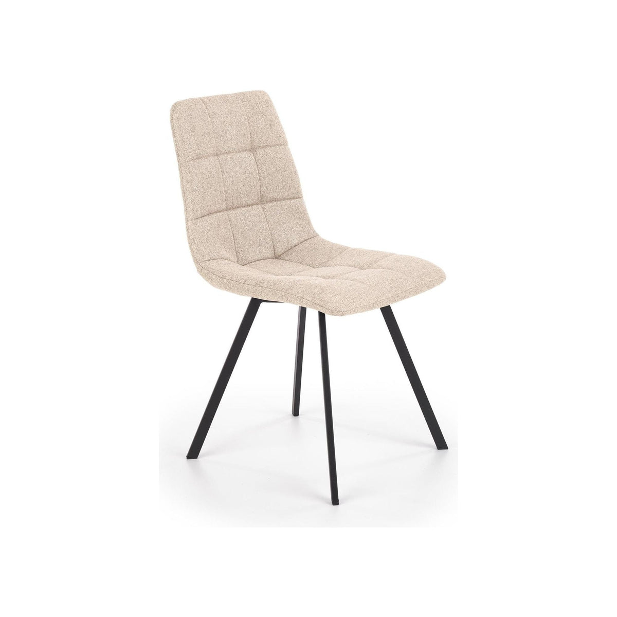 Scaun tapitat K402, bej, 45x55x86 cm