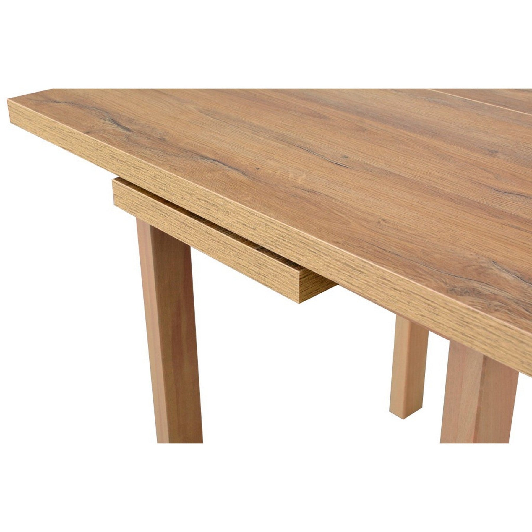 Masa extensibila MAX 7, stejar grandson, PAL/lemn de fag, 80/110x80x76 cm