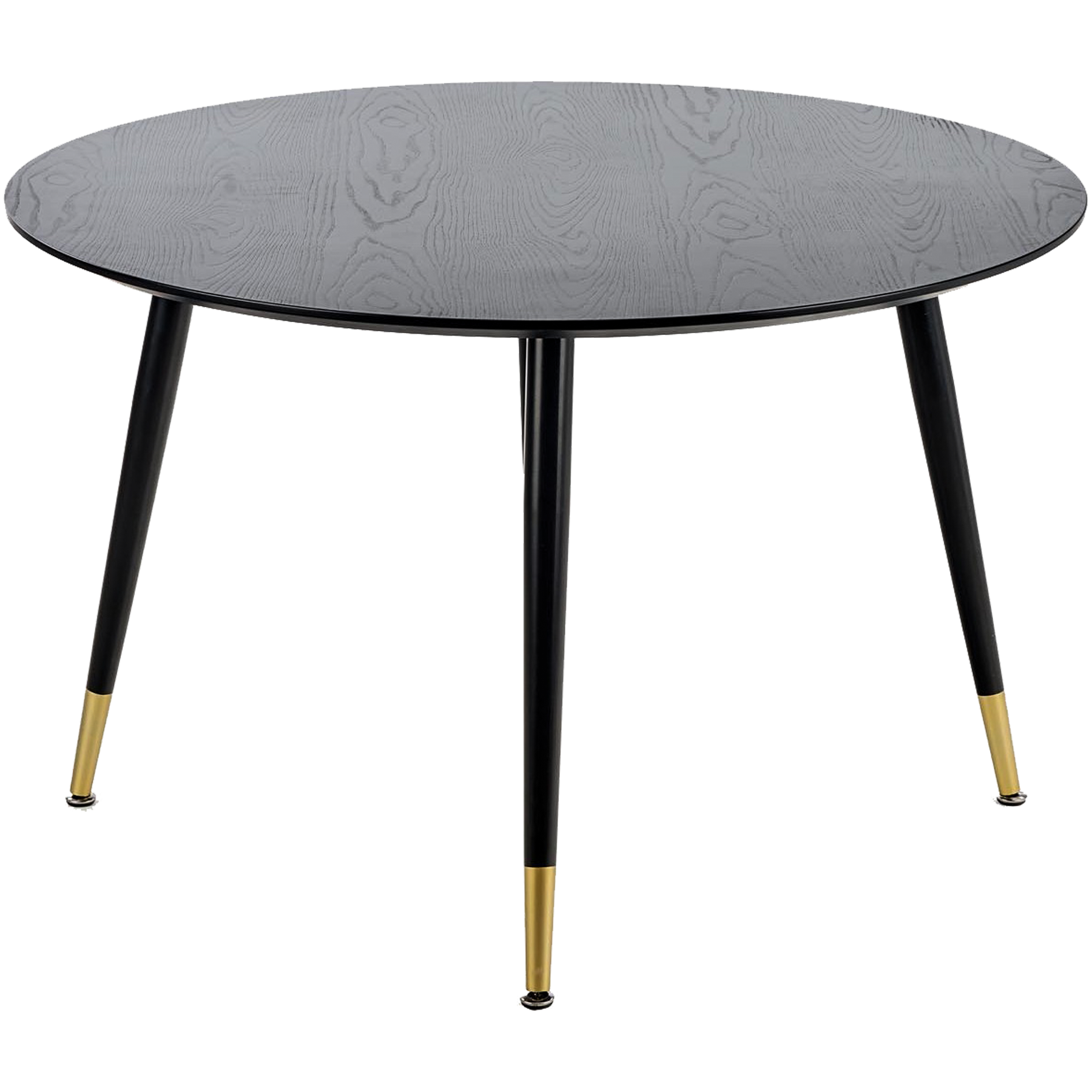 Masa EMBOS, negru/auriu, 120x75 cm