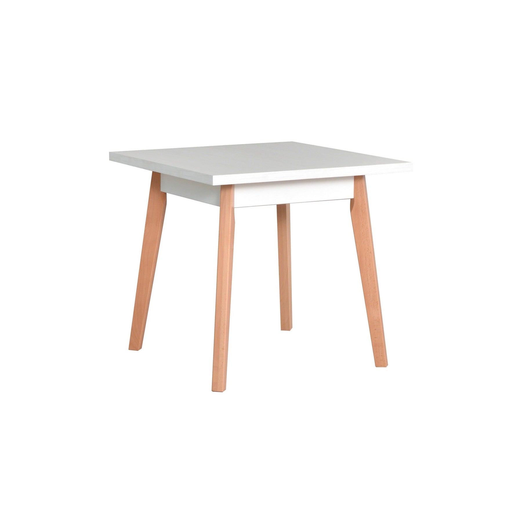 Masa OSLO 1, stejar/alb, PAL laminat, 80x80x75 cm