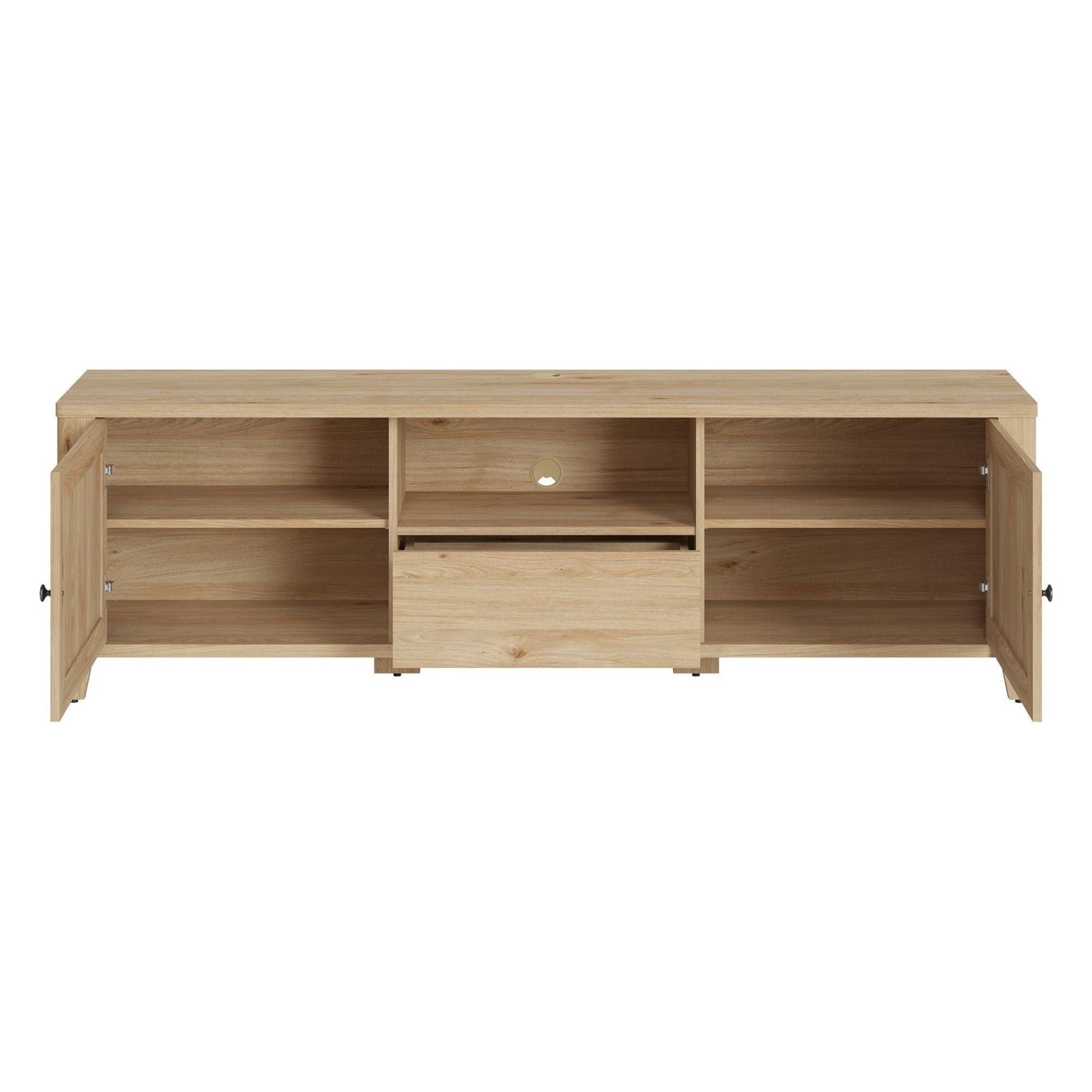 Comoda TV PARILLA, stejar, PAL laminat, 188x42x57 cm