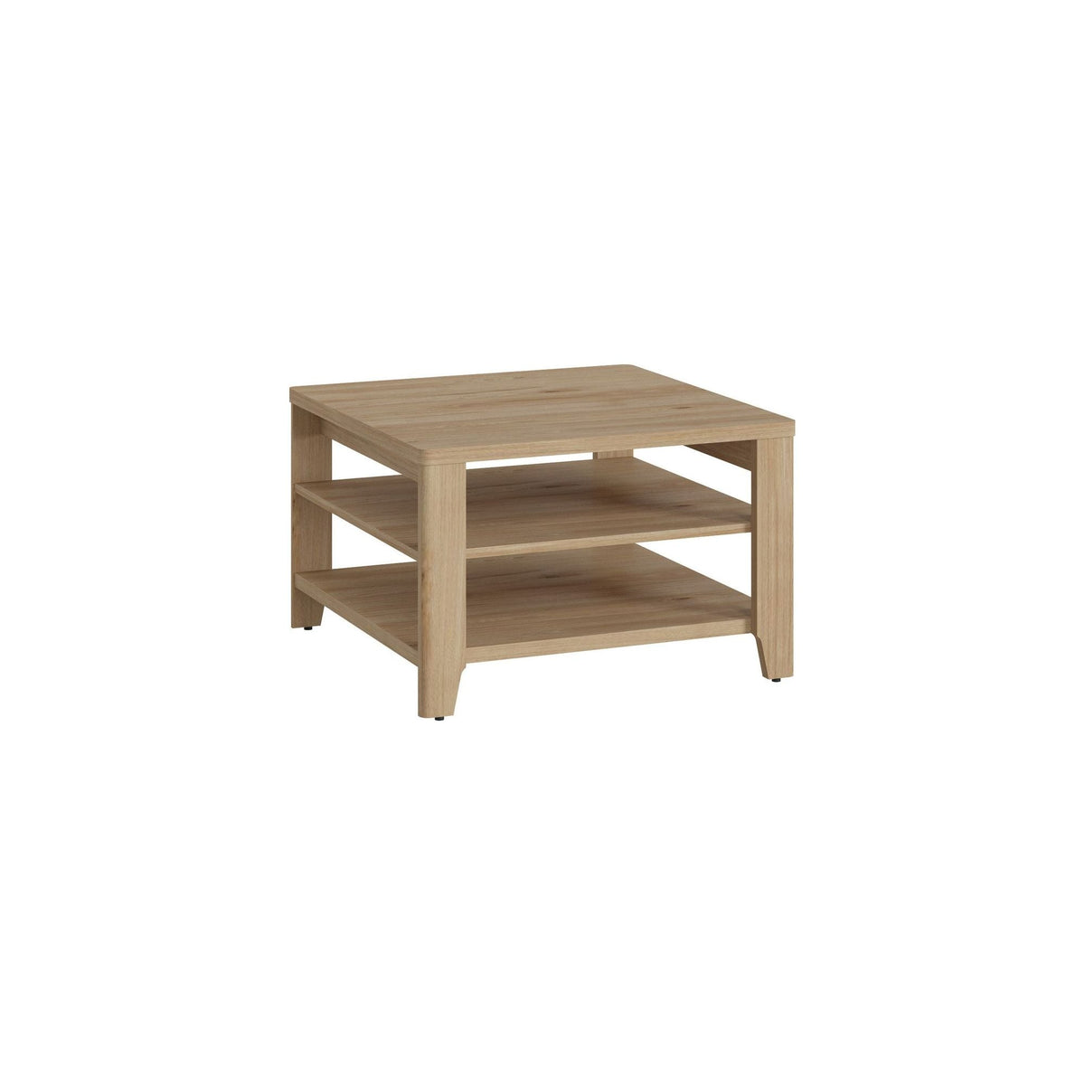Masuta PARILLA, stejar, PAL laminat, 68x68x44 cm