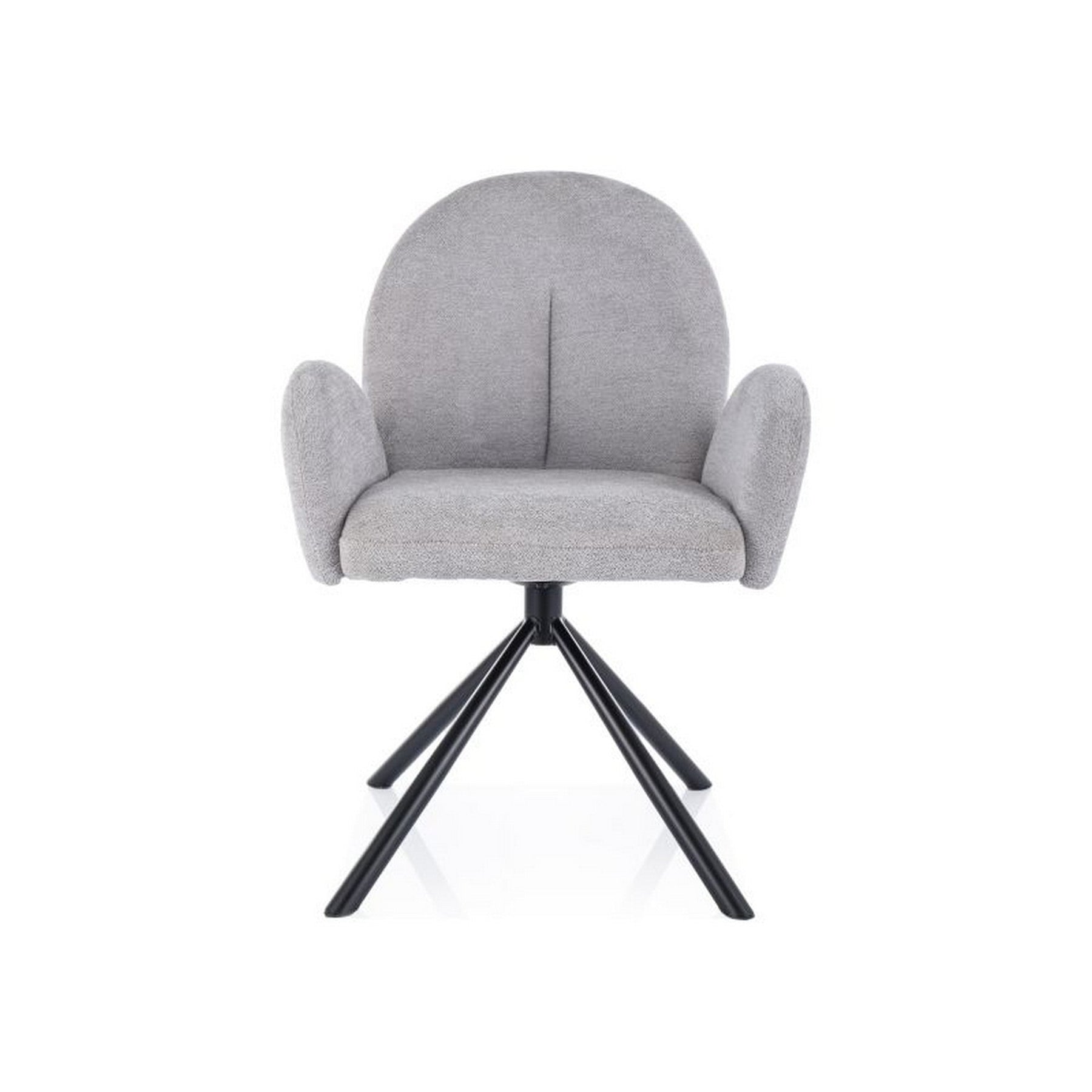 Scaun rotativ PLANET, gri/negru, stofa clasica - Raven 06/metal, 60x46x88 cm