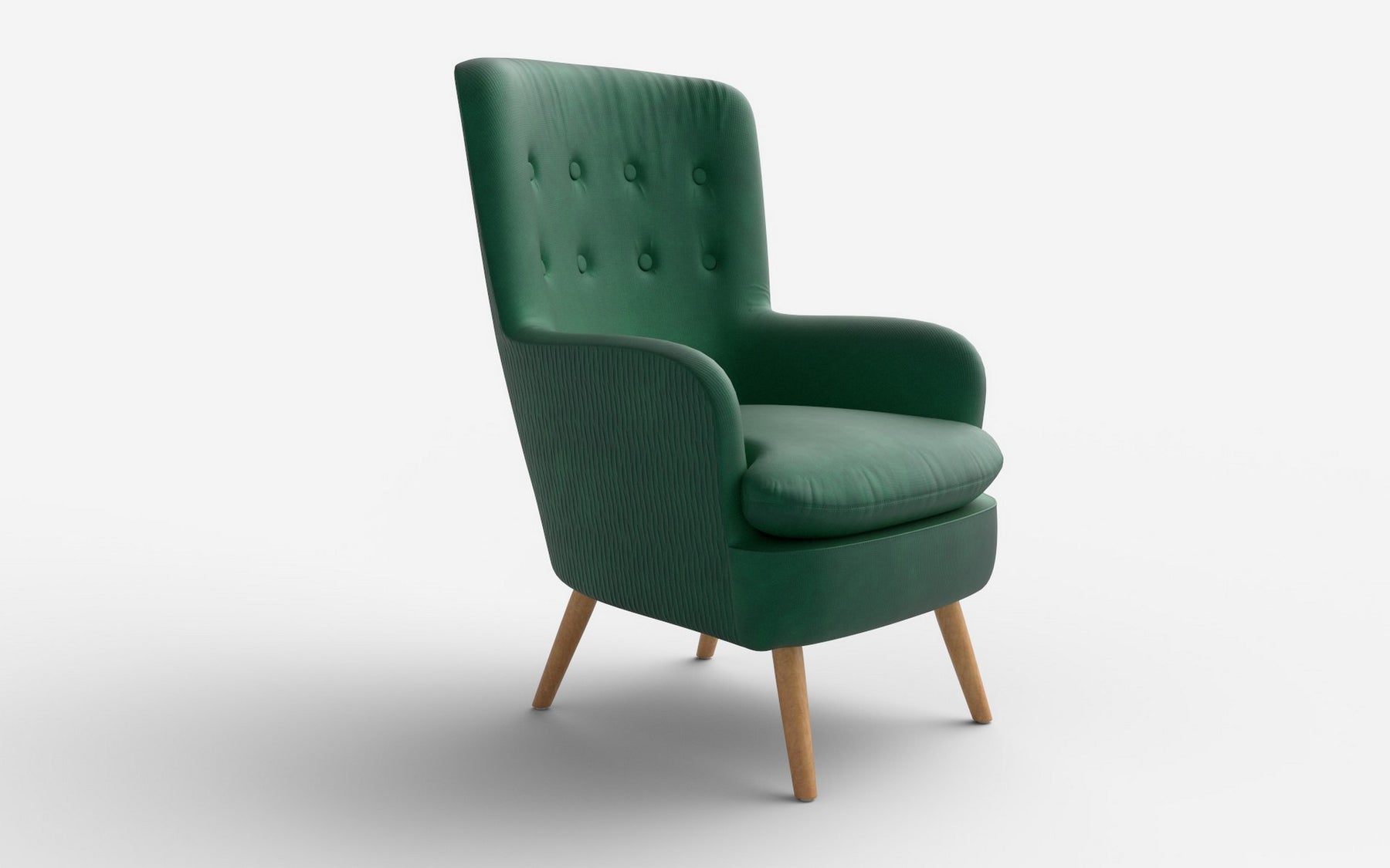 Fotoliu RAVEL, verde, 70x78x100x48 cm