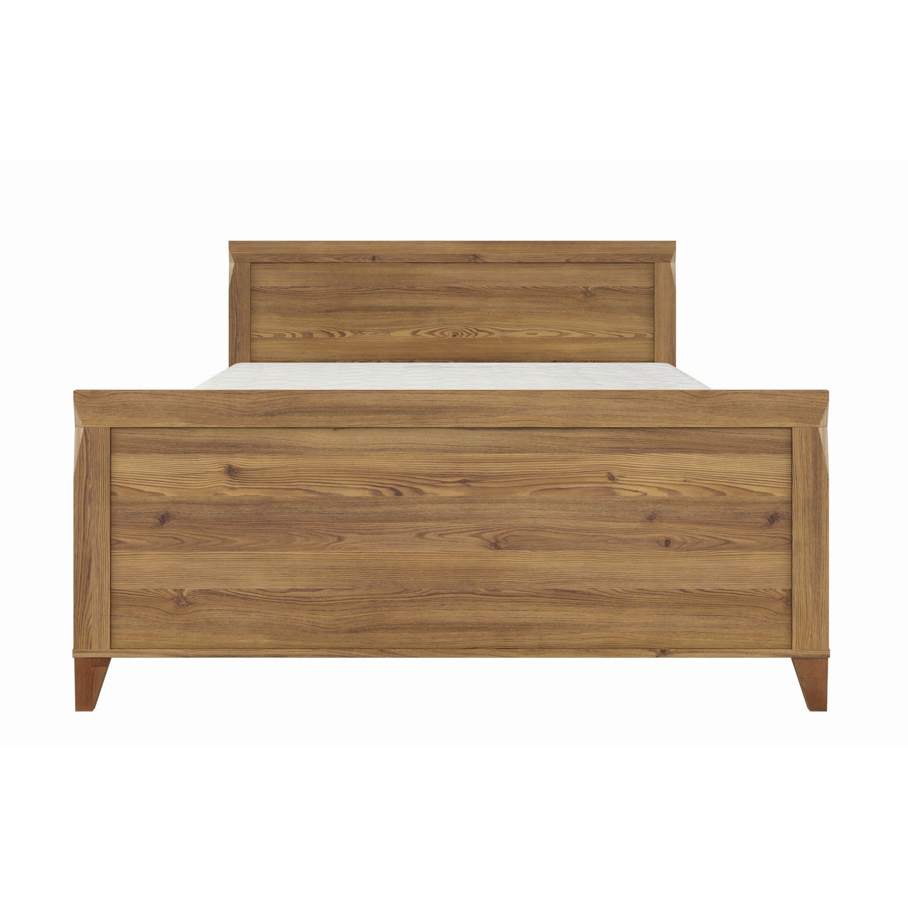 Cadru Pat lemn vintage Bergen fara somiera, 160x200 cm