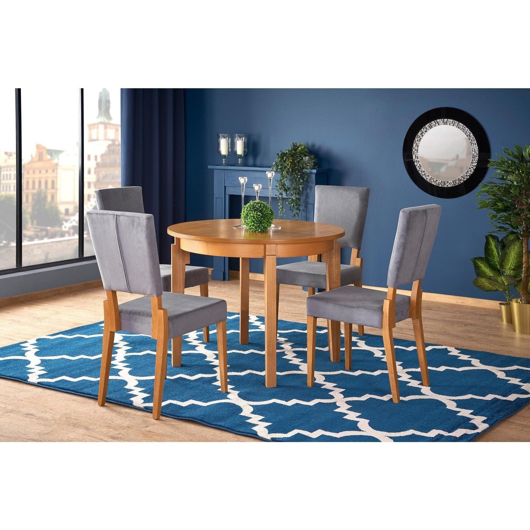 Scaun living tapitat Sorbus, 44X57X95 CM - ACAJU