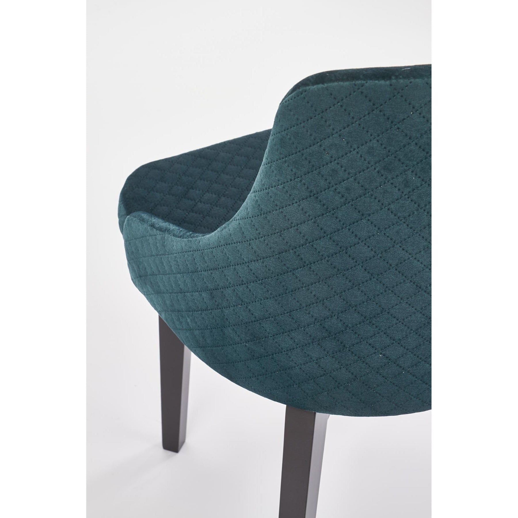 Scaun tapitat TOLEDO 3, verde, 57x56x86 cm