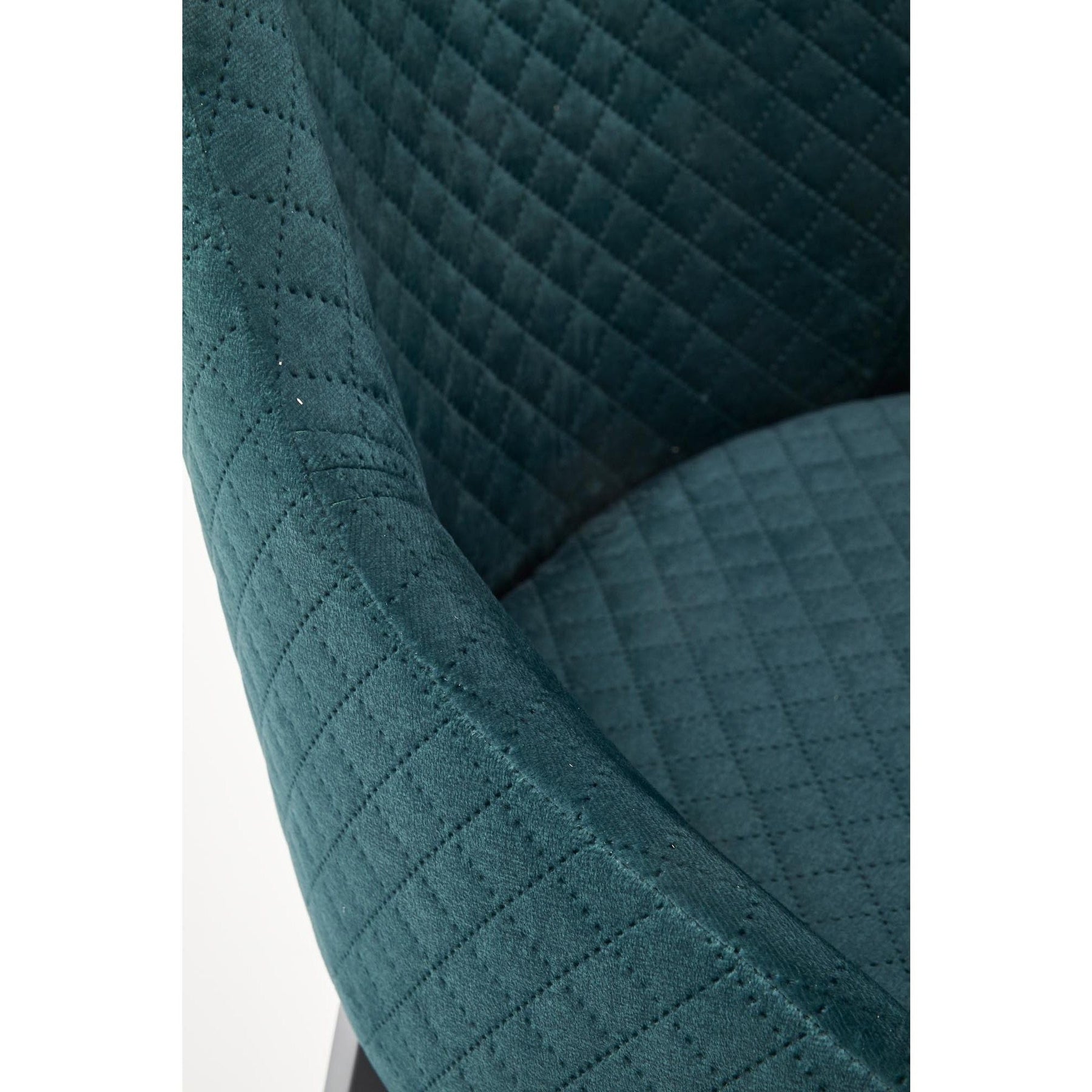 Scaun tapitat TOLEDO 3, verde, 57x56x86 cm