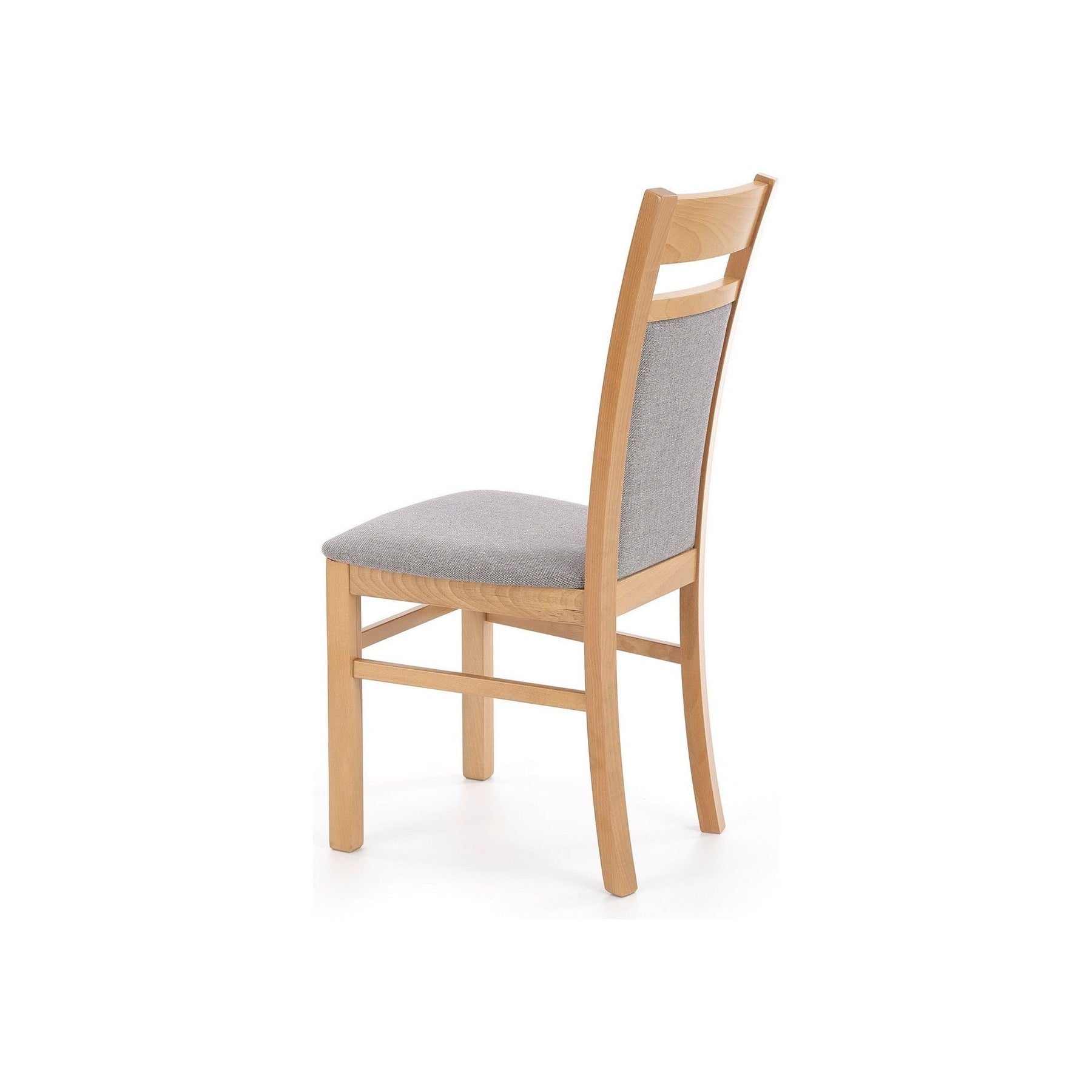 Scaun GERARD 2, gri/stejar honey, stofa clasica/lemn de fag, 44x55x97 cm