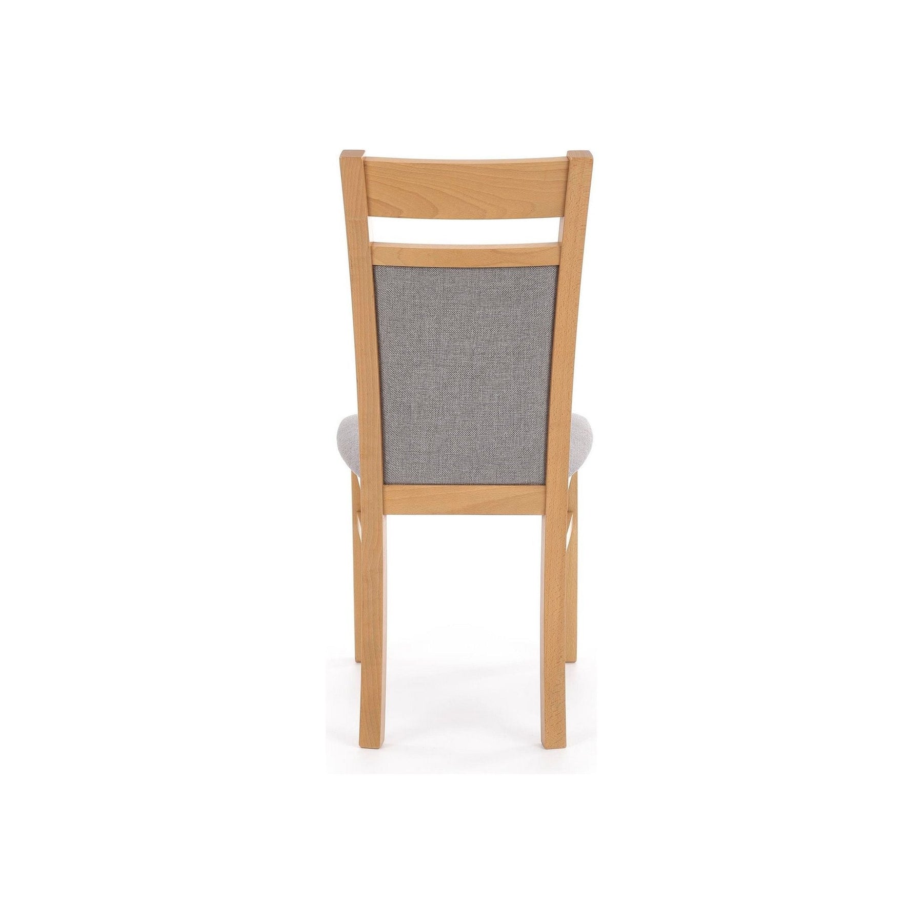 Scaun GERARD 2, gri/stejar honey, stofa clasica/lemn de fag, 44x55x97 cm