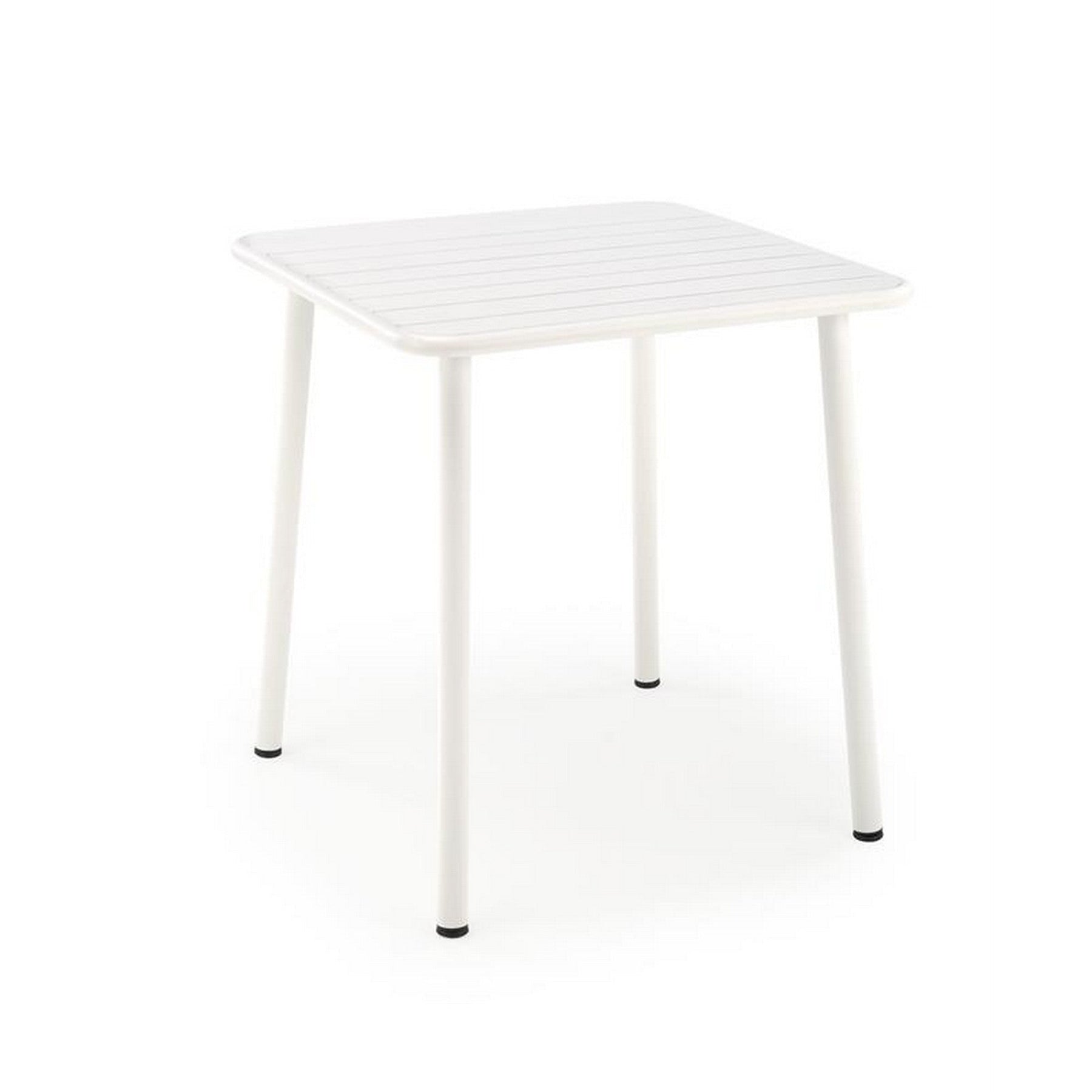 Masa gradina BOSCO, alb, metal, 70x70x76 cm