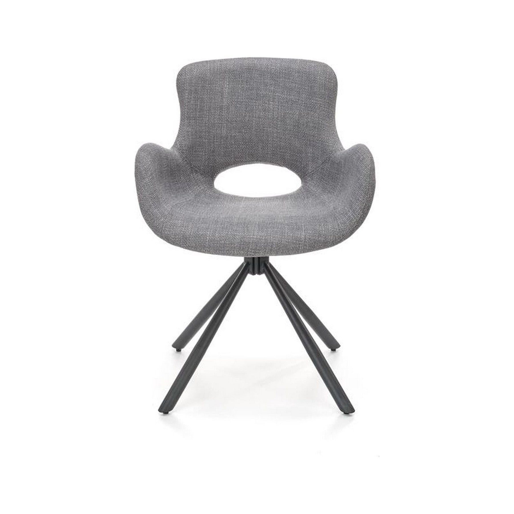 Scaun K475, gri/negru, stofa clasica/metal, 59x58x81 cm