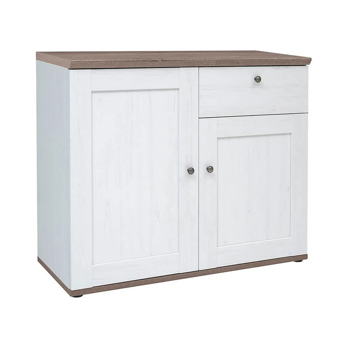 Comoda STOCKHOLM, alb andersen/stejar sonoma, PAL, 103x43x88 cm