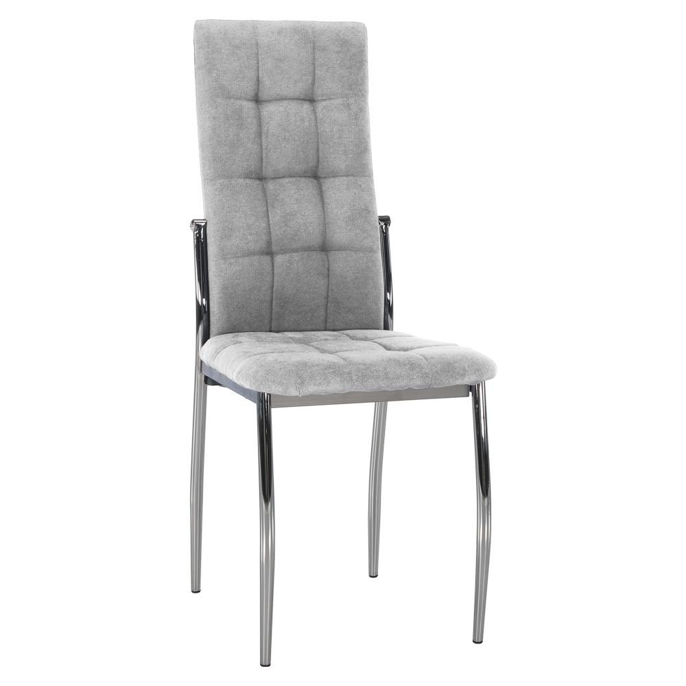 Scaun ADORA 2 NEW, stofa clasica gri, 46x57x99 cm
