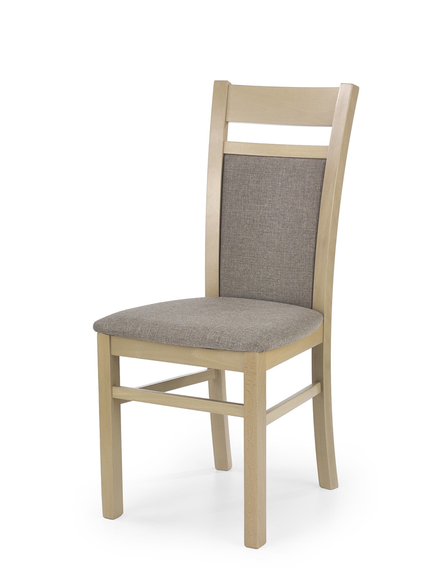 Scaun GERARD 2, gri/stejar sonoma, stofa clasica/lemn de fag, 44x55x97 cm