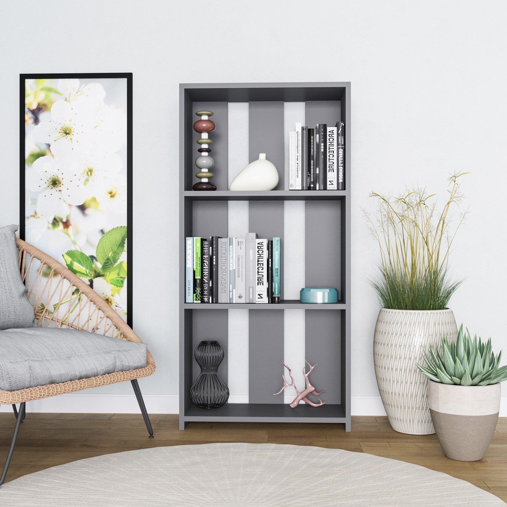 Biblioteca AMSTERDAM OCN-34604, gri antracit