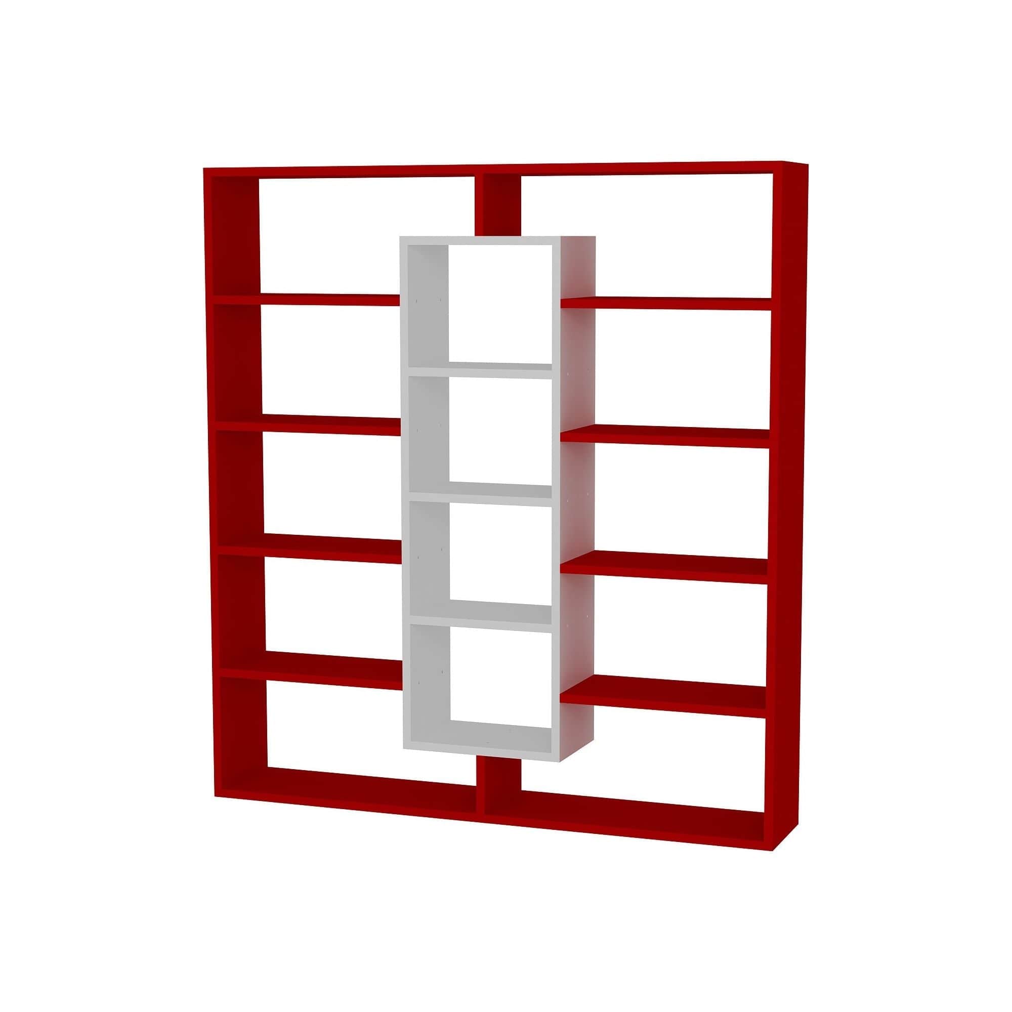 Biblioteca AMSTERDAM OCN-34627, rosu/alb