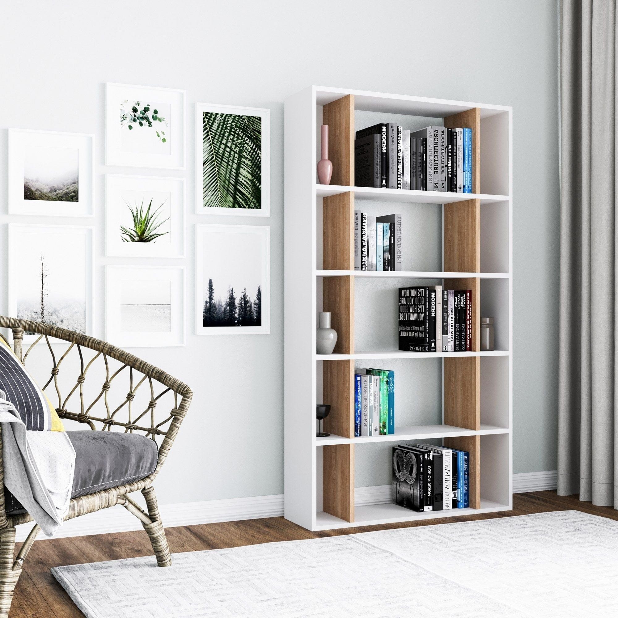 Biblioteca AMSTERDAM OCN-34666, alb/stejar