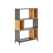 Biblioteca BERGEN OCN-29979, stejar/gri antracit