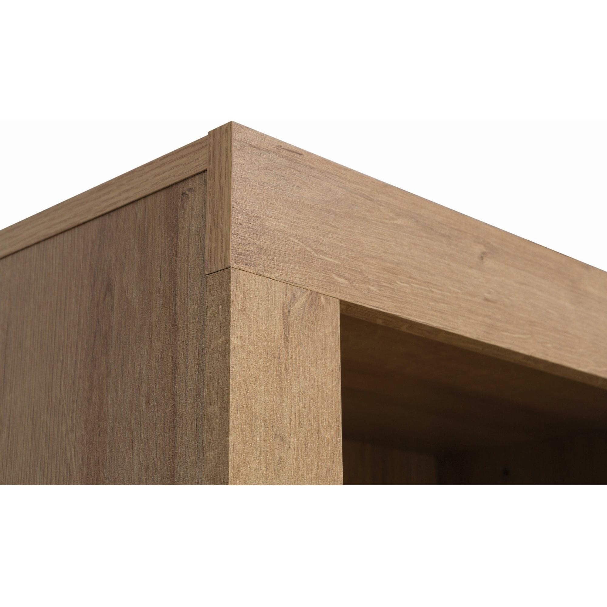 Biblioteca BERGEN OCN-30004, stejar rivierra/alb