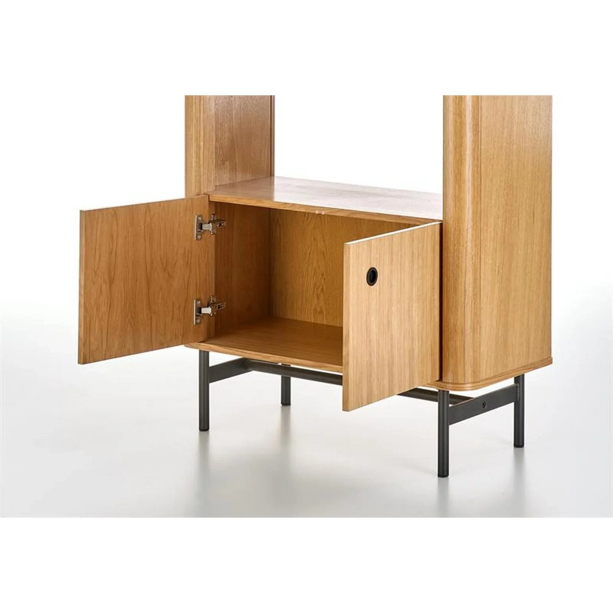 Biblioteca HOUSTON OCN-38261, stejar/negru