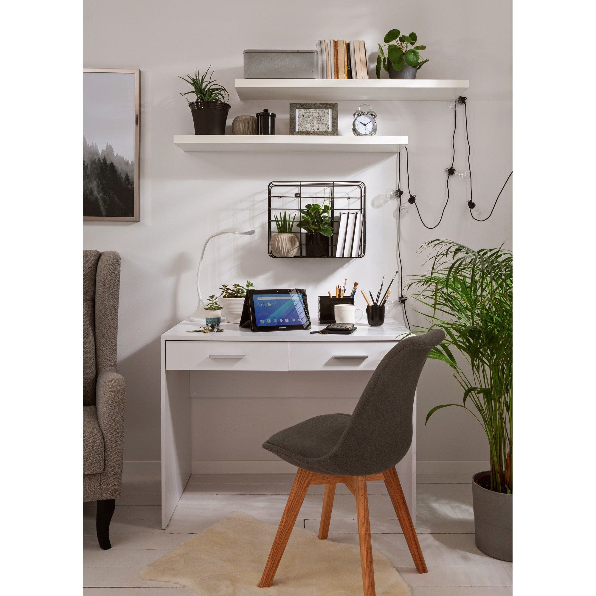 Birou BERGEN OCN-29939, alb