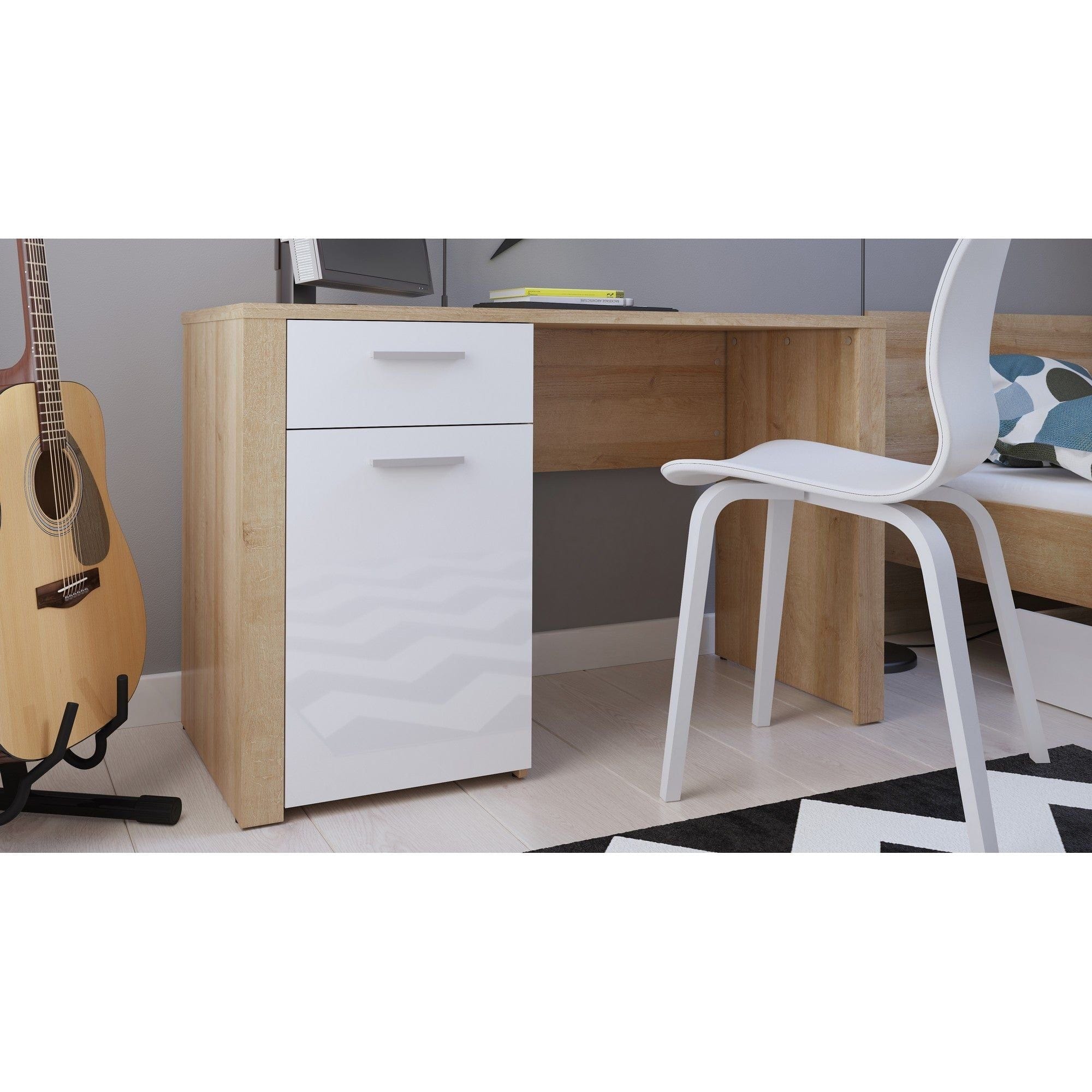 Birou BERGEN OCN-29944, stejar/alb