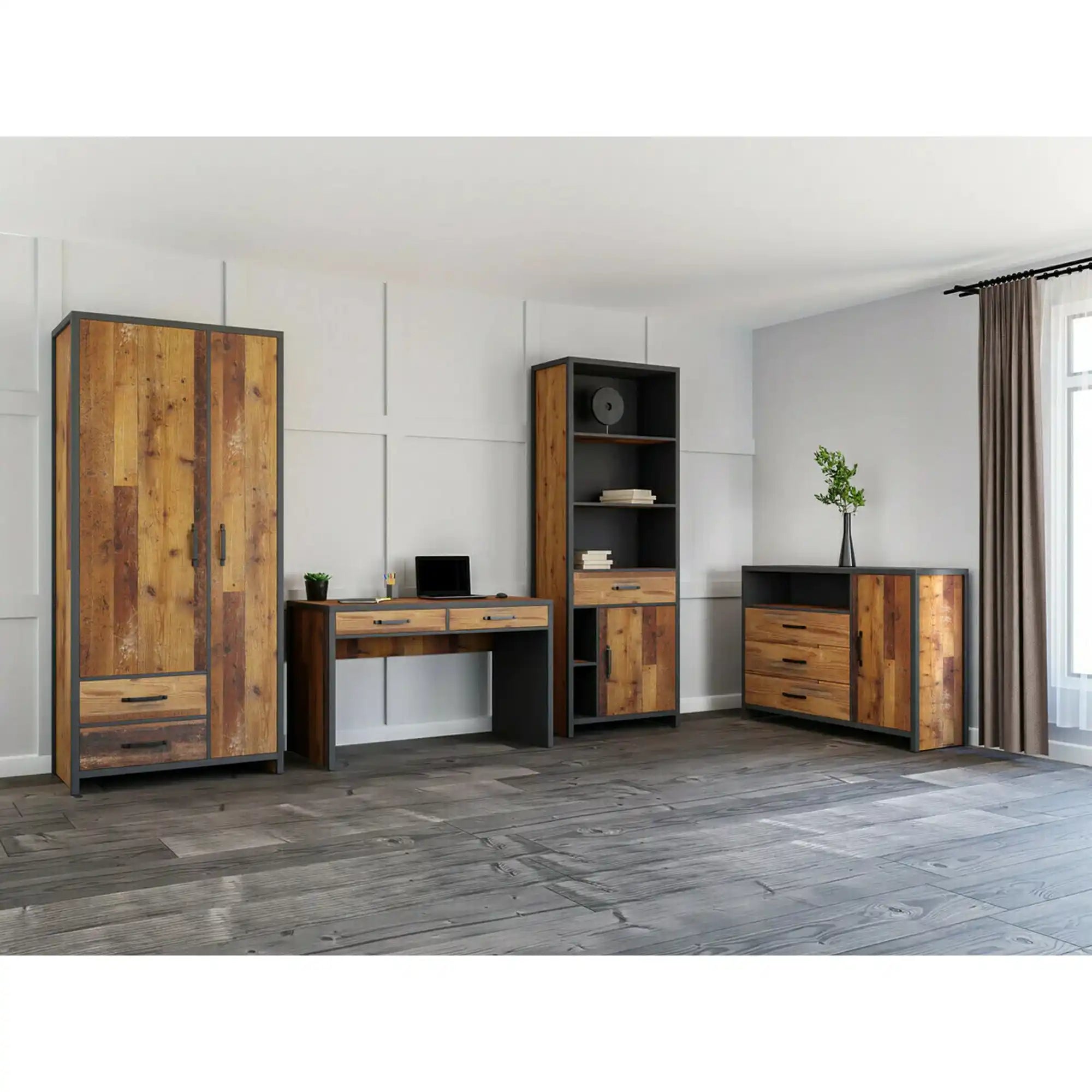 Birou BERGEN OCN-29945, maro/gri grafit