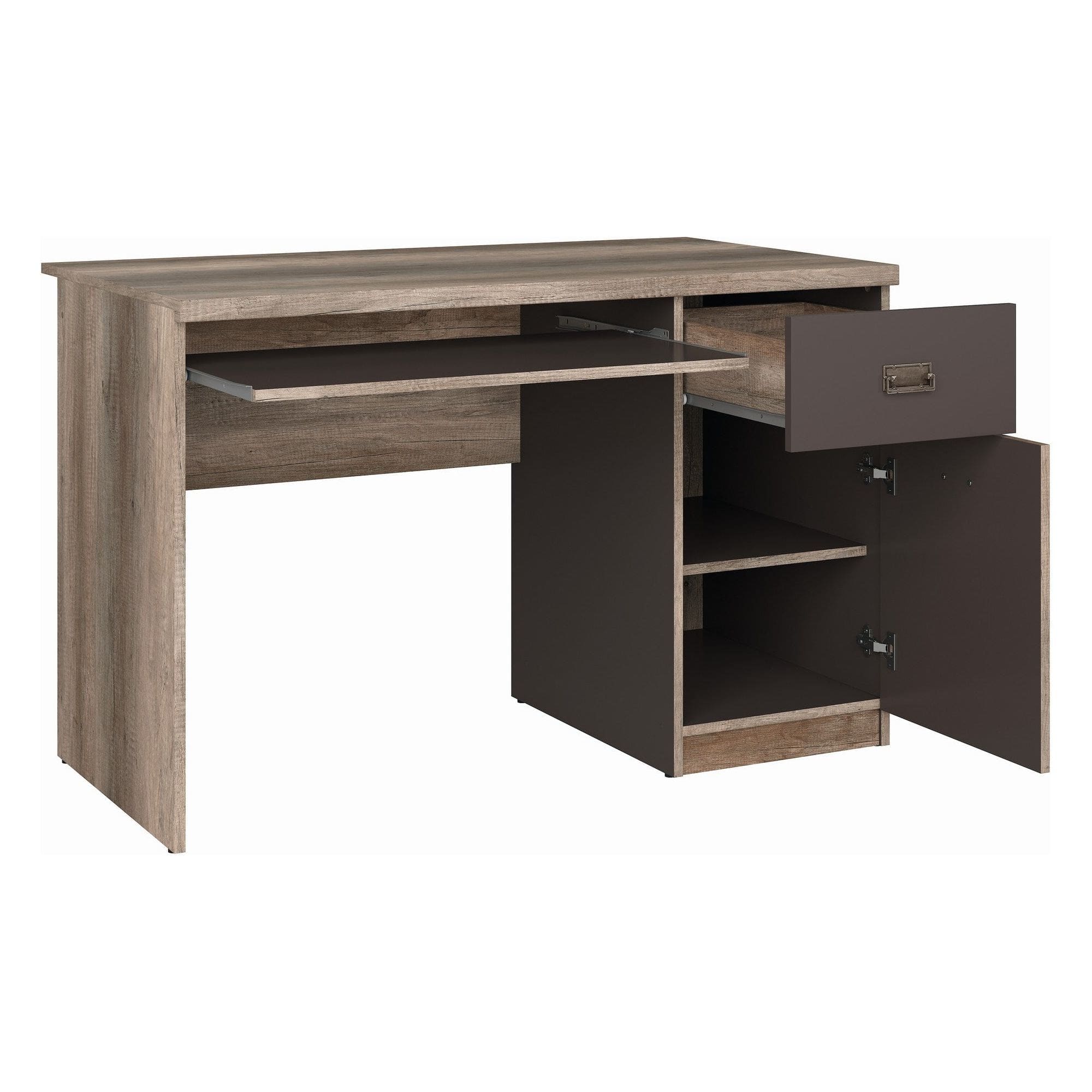 Birou BERGEN OCN-29946, stejar inchis/gri