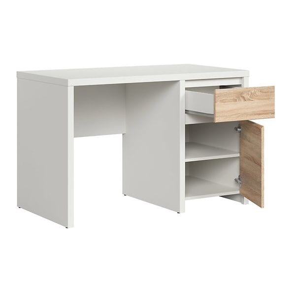 Birou BERGEN OCN-29950, alb/stejar sonoma