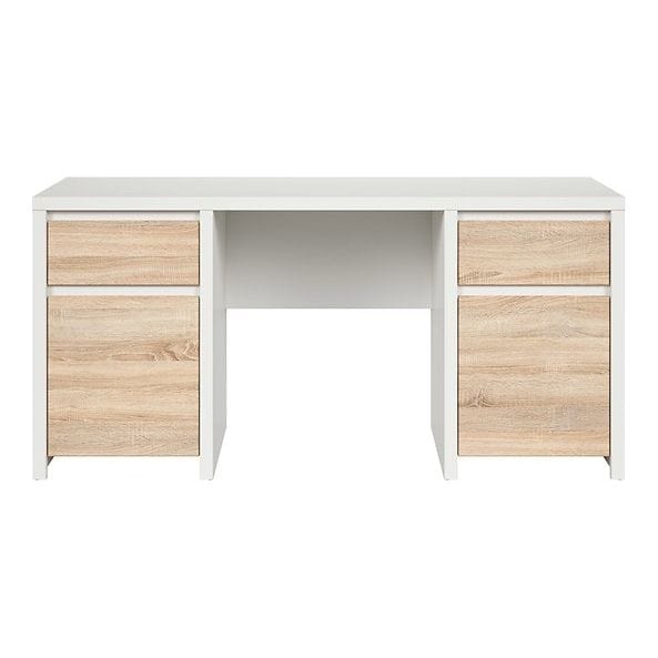 Birou BERGEN OCN-29953, alb/stejar sonoma