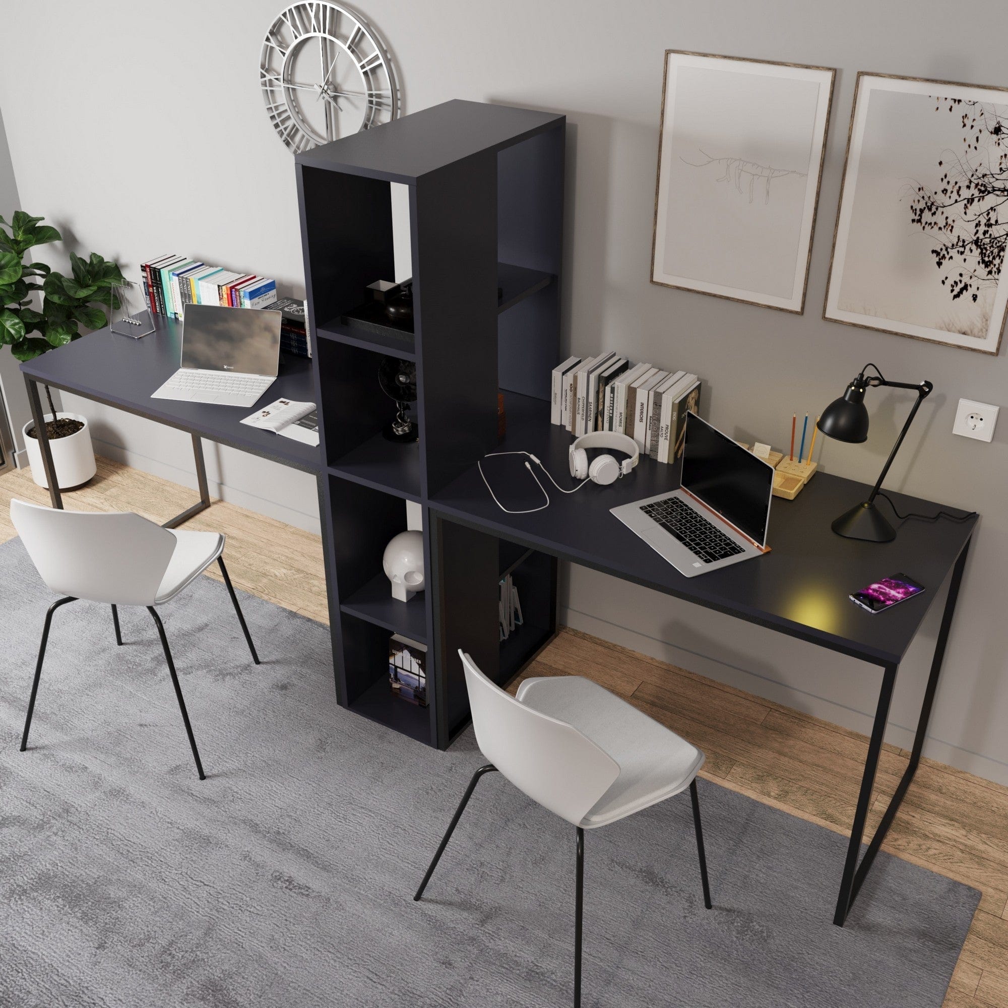 Birou AMSTERDAM OCN-34541, gri antracit