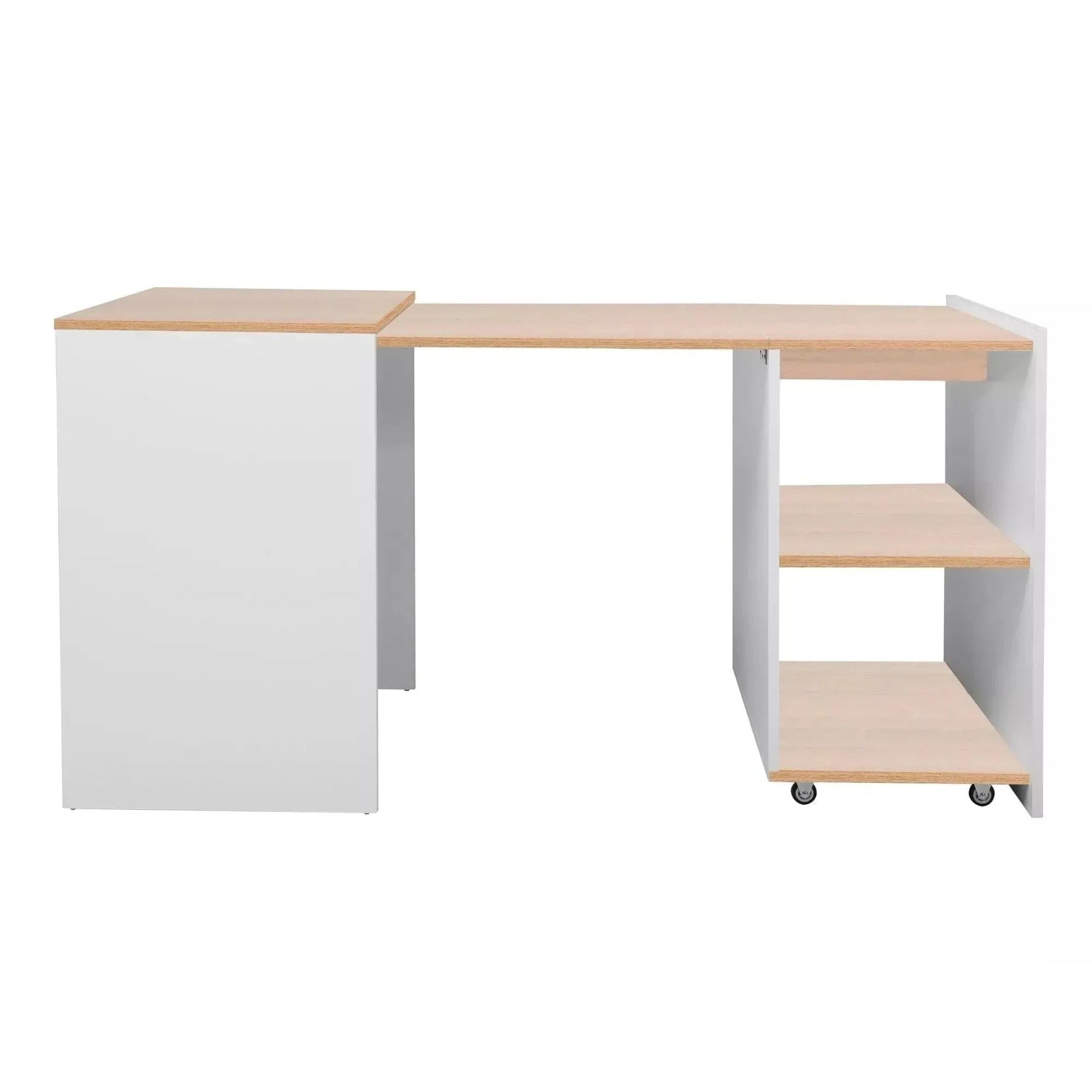 Birou DETROIT OCN-40090, alb/stejar