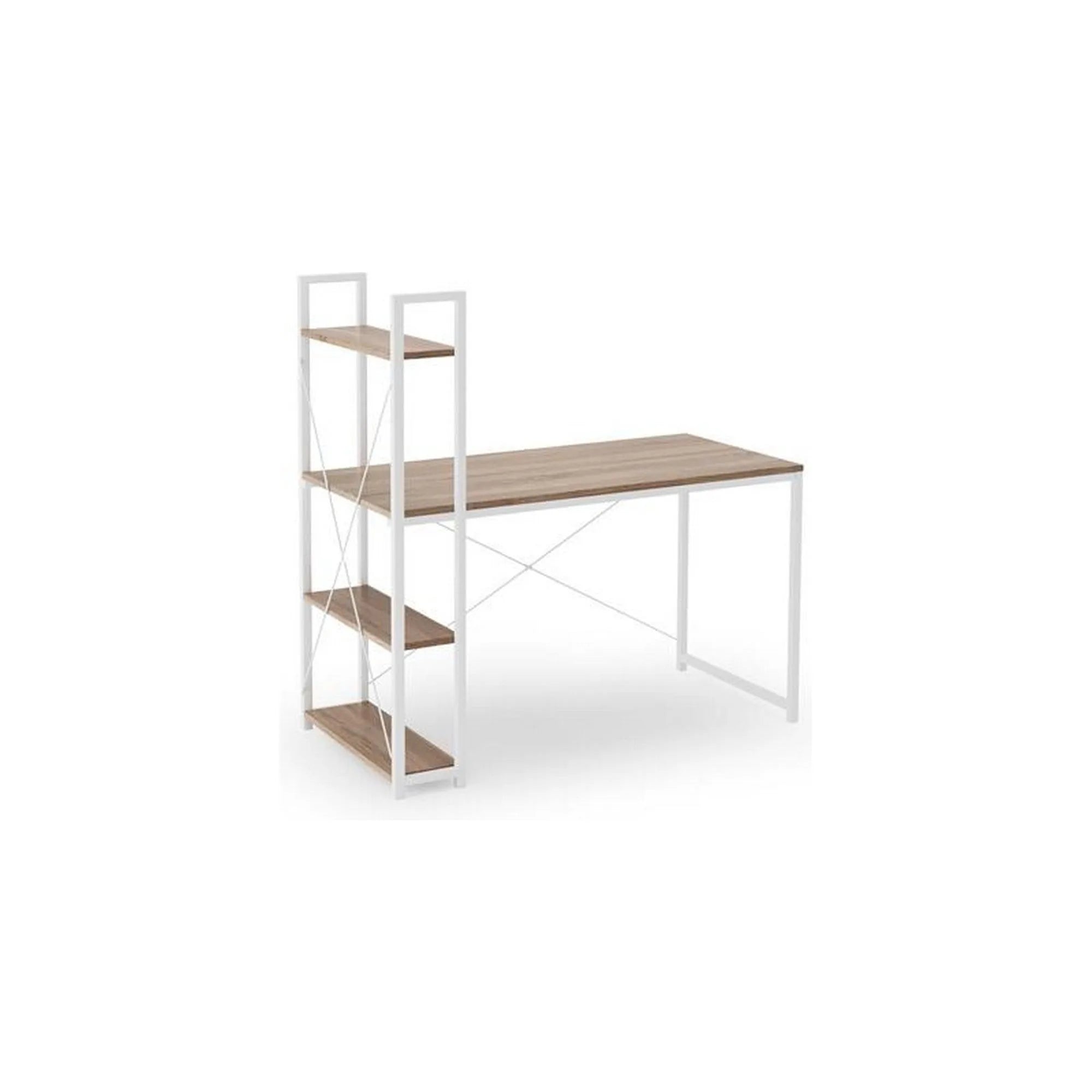 Birou HOUSTON OCN-38225, alb/stejar sonoma