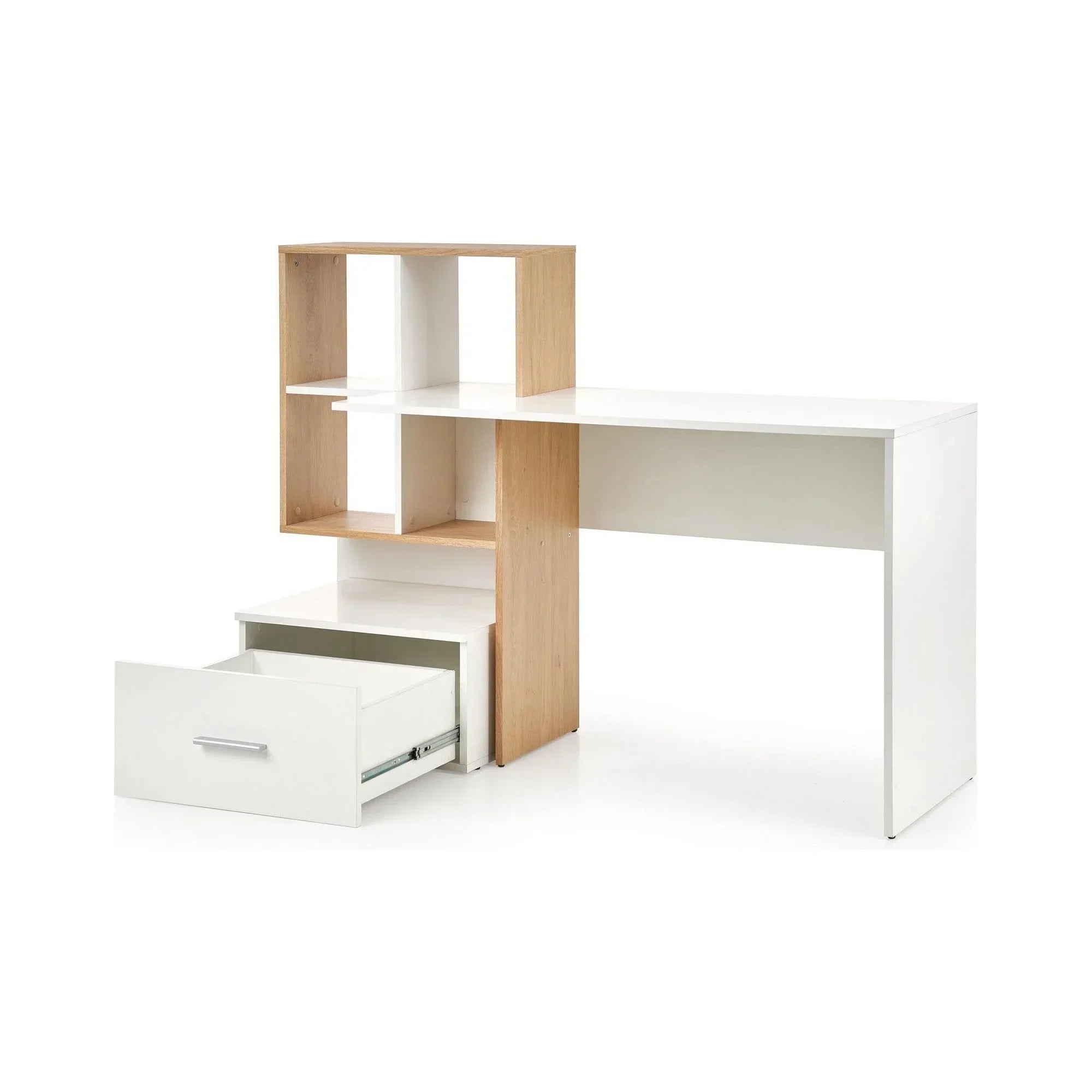 Birou HOUSTON OCN-38227, alb/stejar wotan