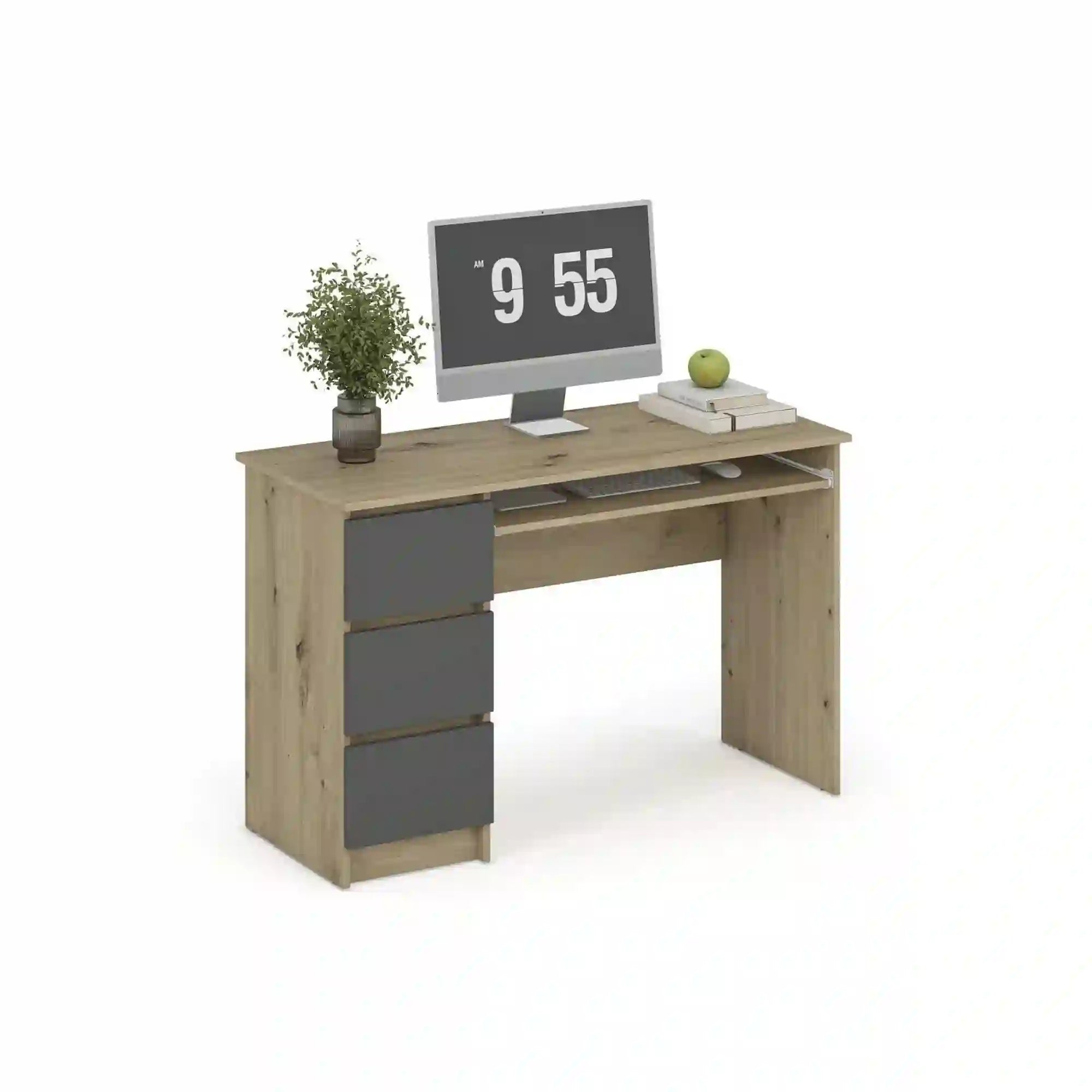 Birou HOUSTON OCN-38238, stejar artisan/gri grafit