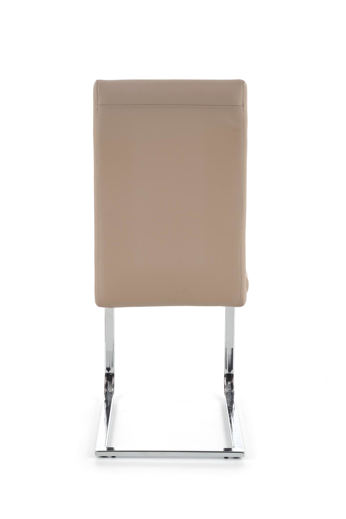 Scaun K85, cappuccino/crom, piele ecologic/metal, 42x56x100 cm