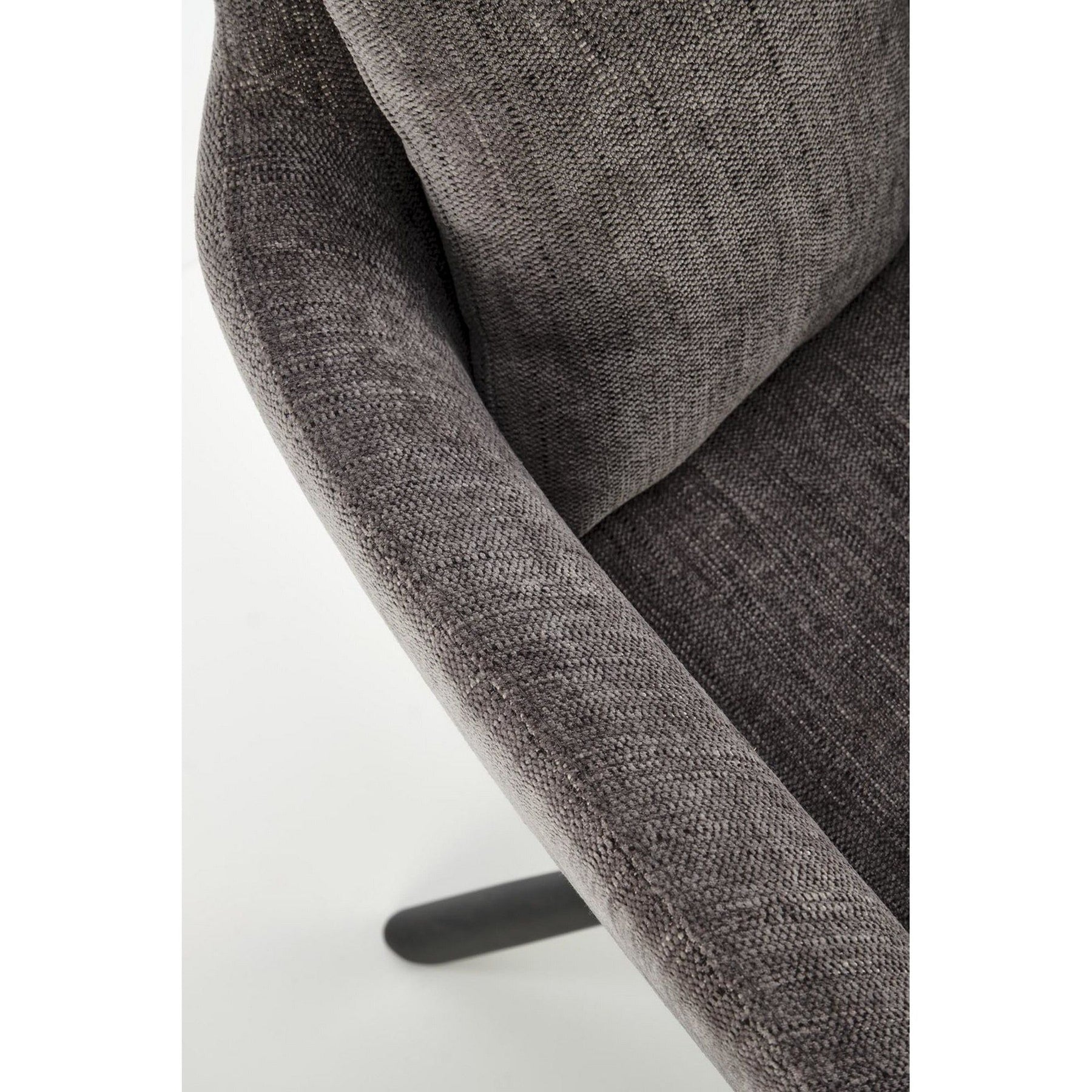 Scaun rotativ K495, gri, stofa clasica, 87x60x65 cm