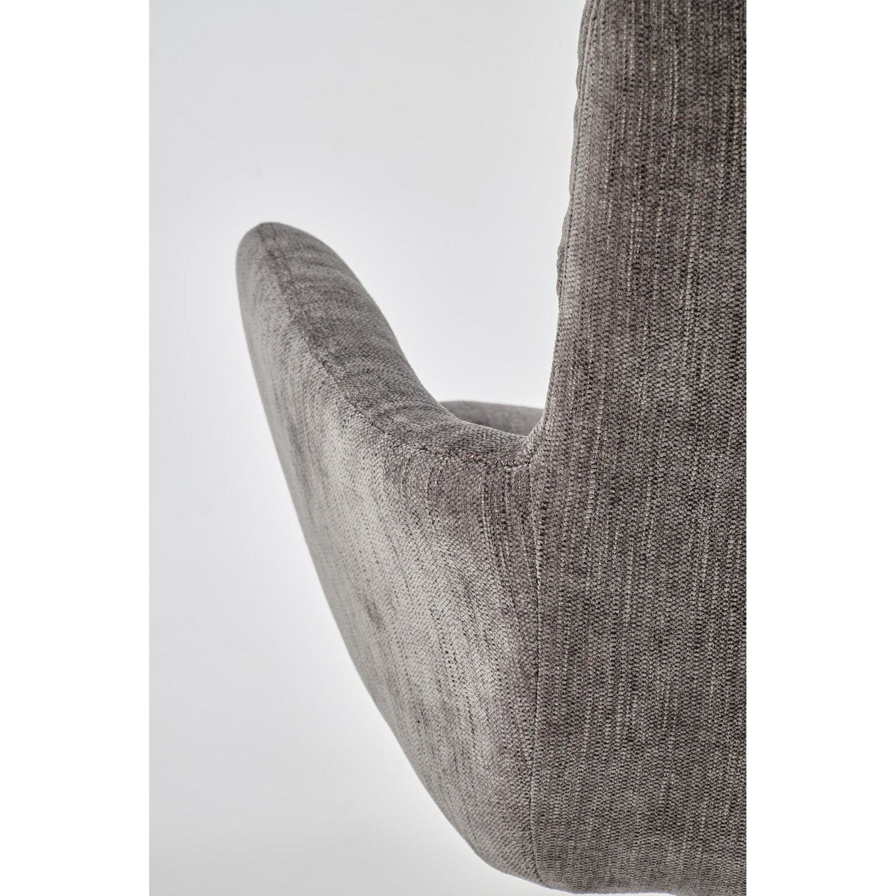 Scaun rotativ K495, gri, stofa clasica, 87x60x65 cm