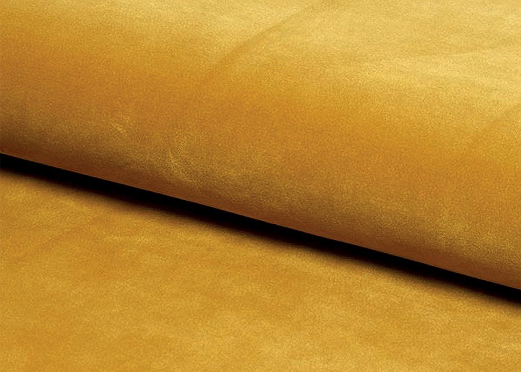 Taburet RON, stofa catifelata galben - Bluvel 68, 60x40x43 cm