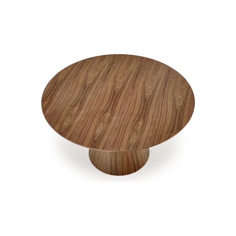 Masa rotunda HENDERSON, nuc, furnir natural, 138x78 cm