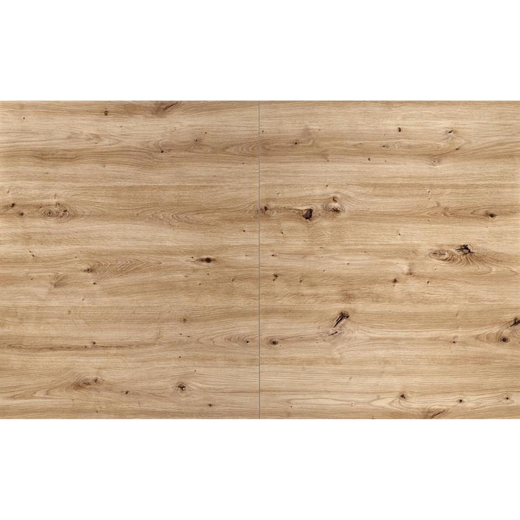 Masa extensibila LAMELLO, stejar/negru, PAL laminat, 160/210x90x76 cm