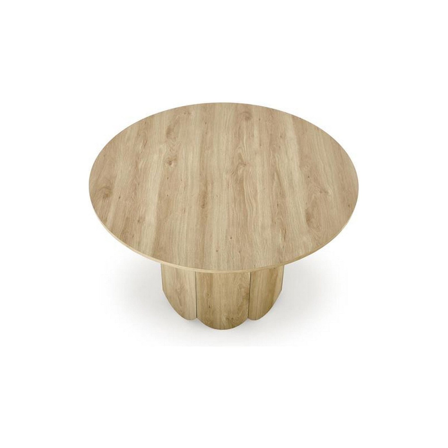 Masa rotunda HUGO, stejar natural furniruit, 120x76 cm