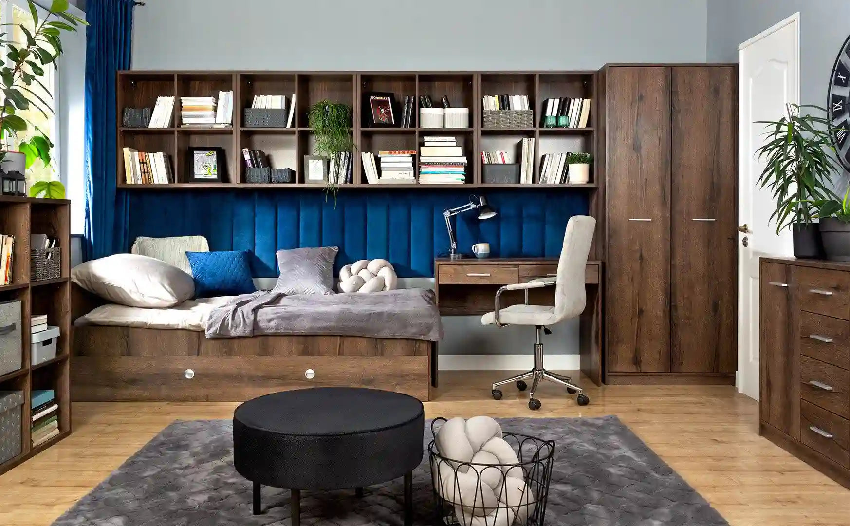 Cadru pat 120x200 BERGEN OCN-28715, stejar nobil